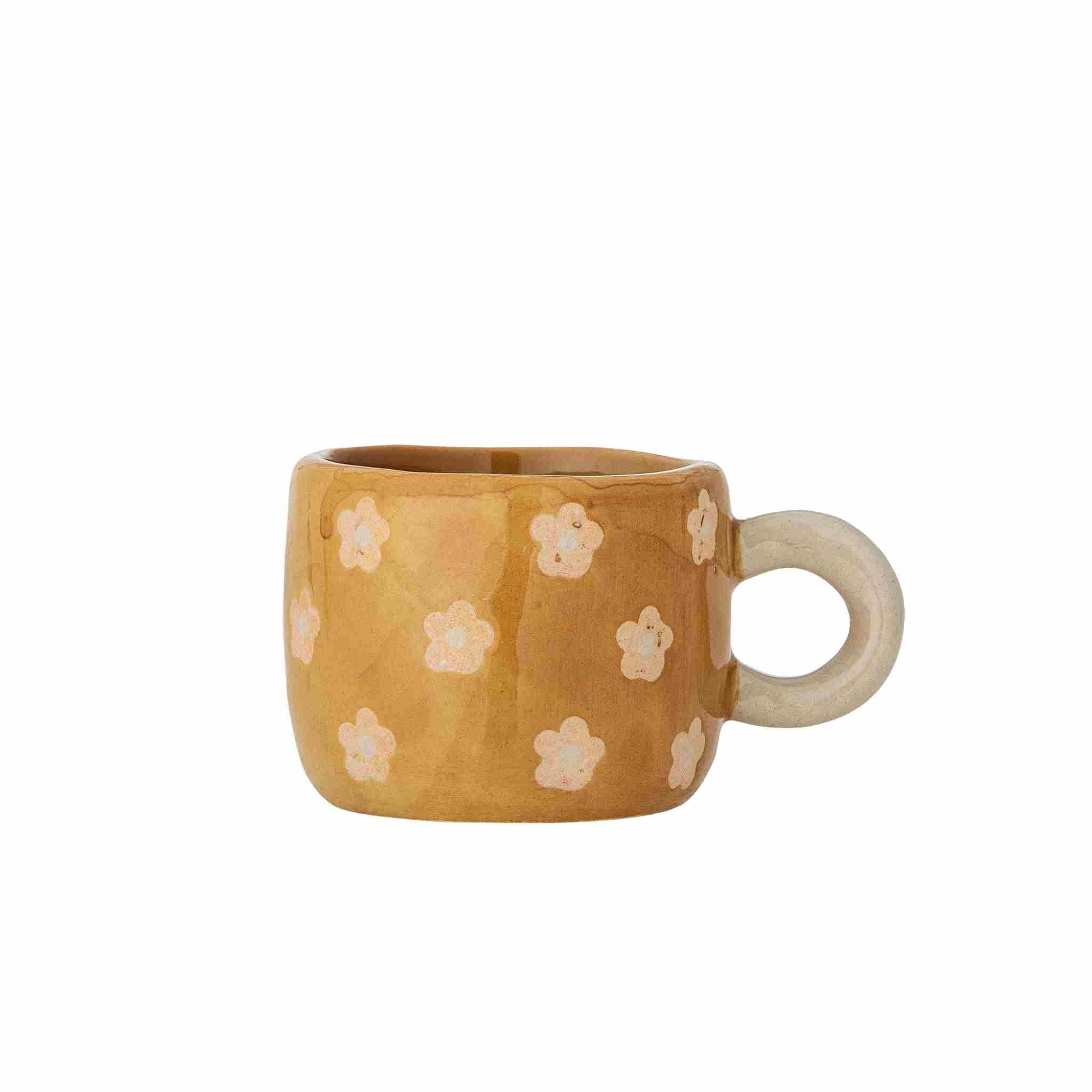 Floral Brown | Mini Stoneware Mug