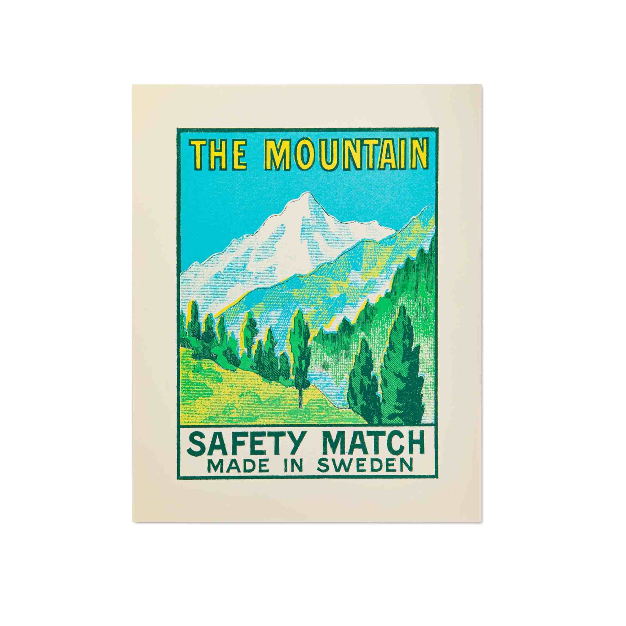 Mountain Matchbox Print | Large 40x50