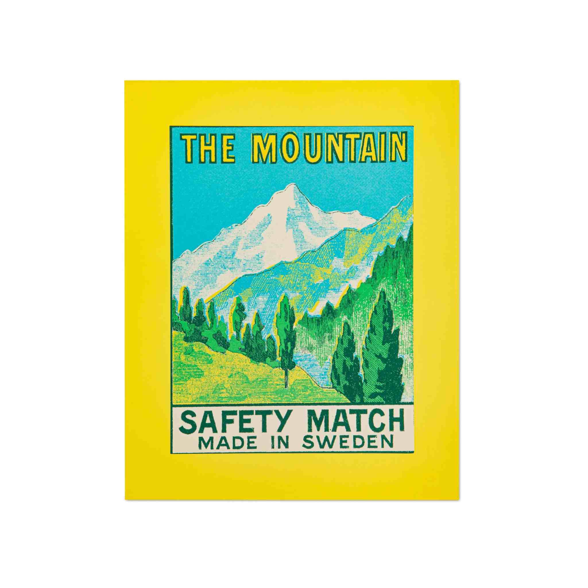 Mountain Matchbox Print | Large 40x50