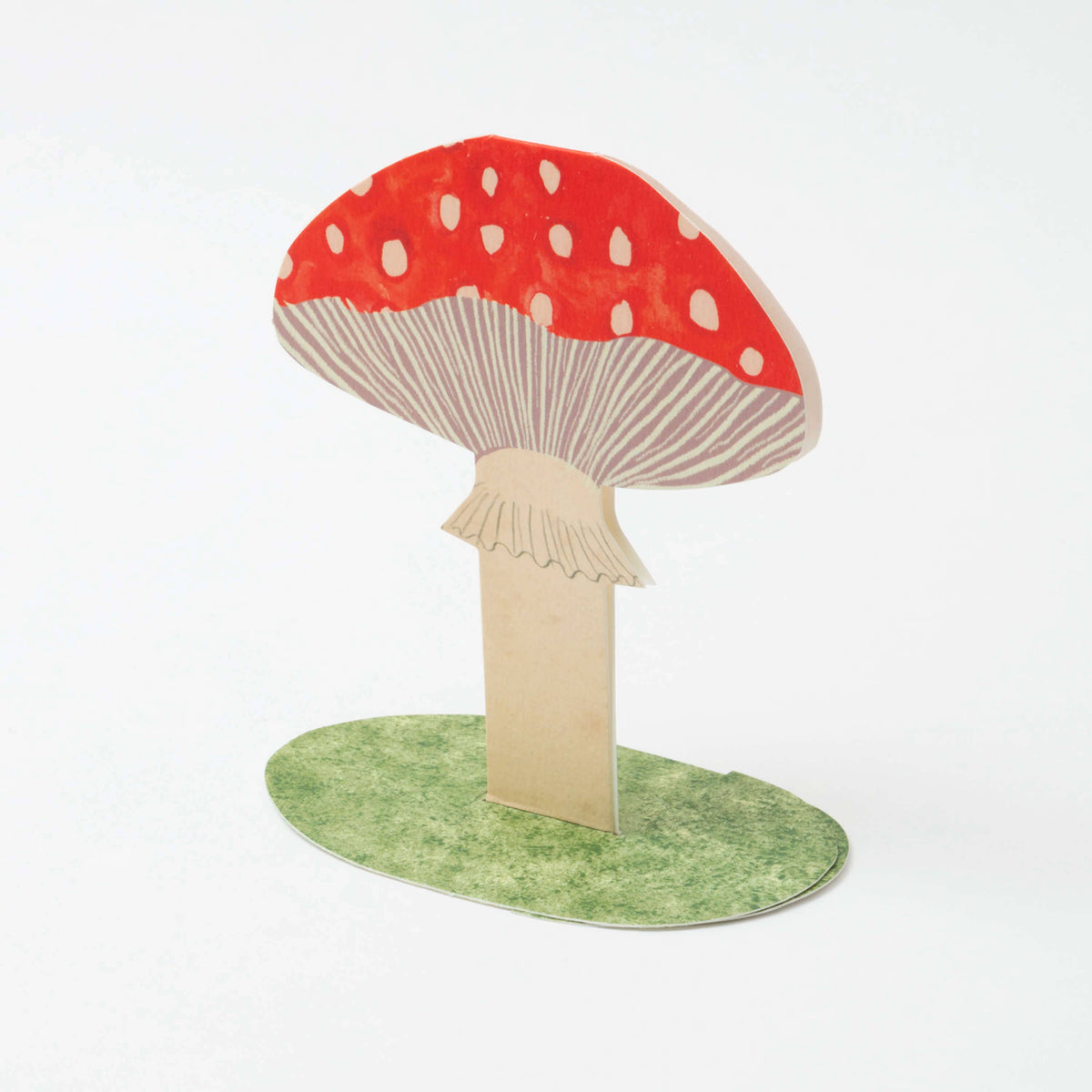 Mushroom-shaped card