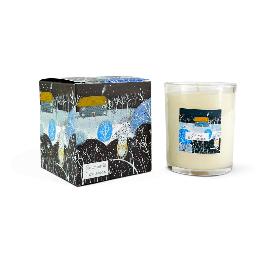 nutmeg and cinnamon christmas candle