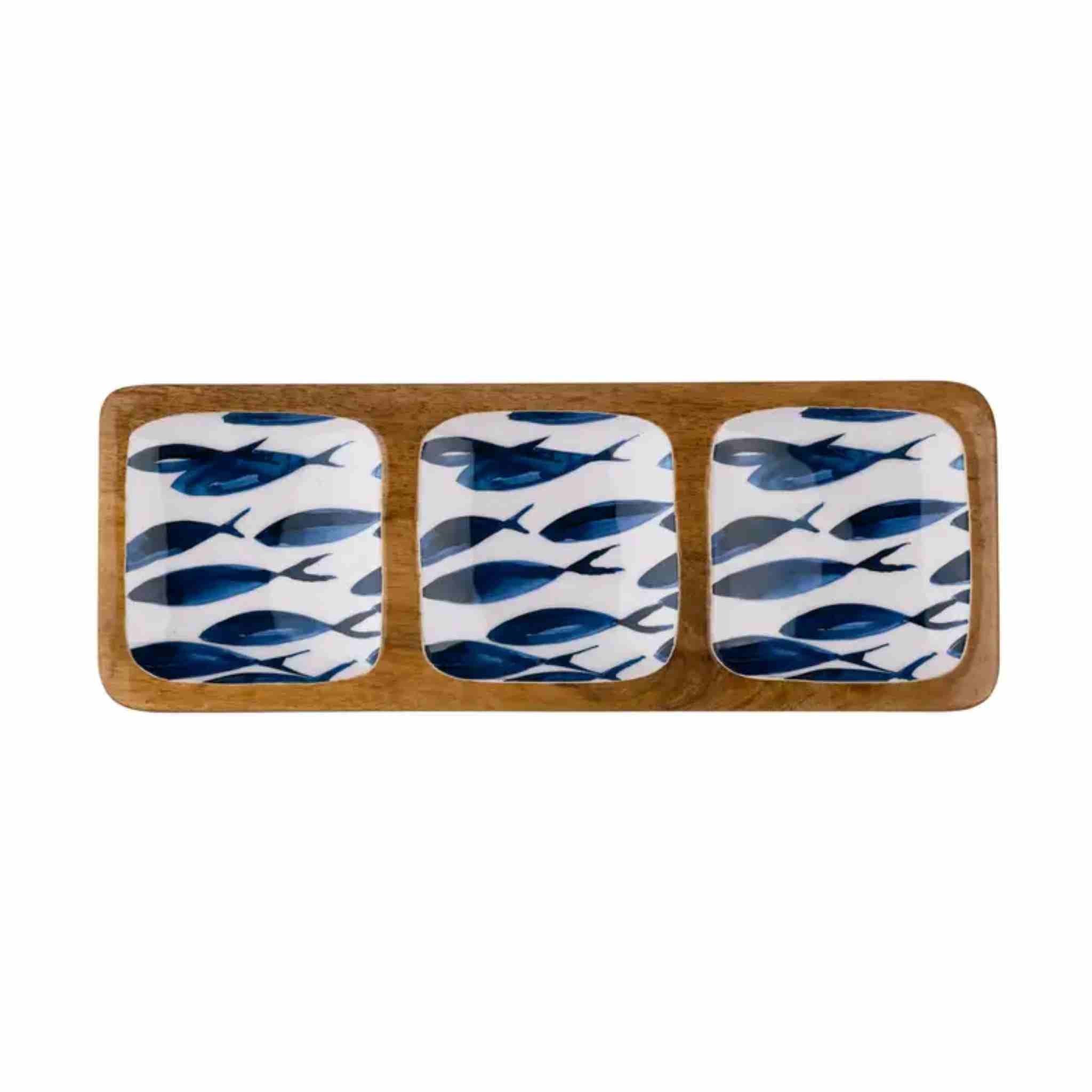 Ocean Fish Three Square's Tray