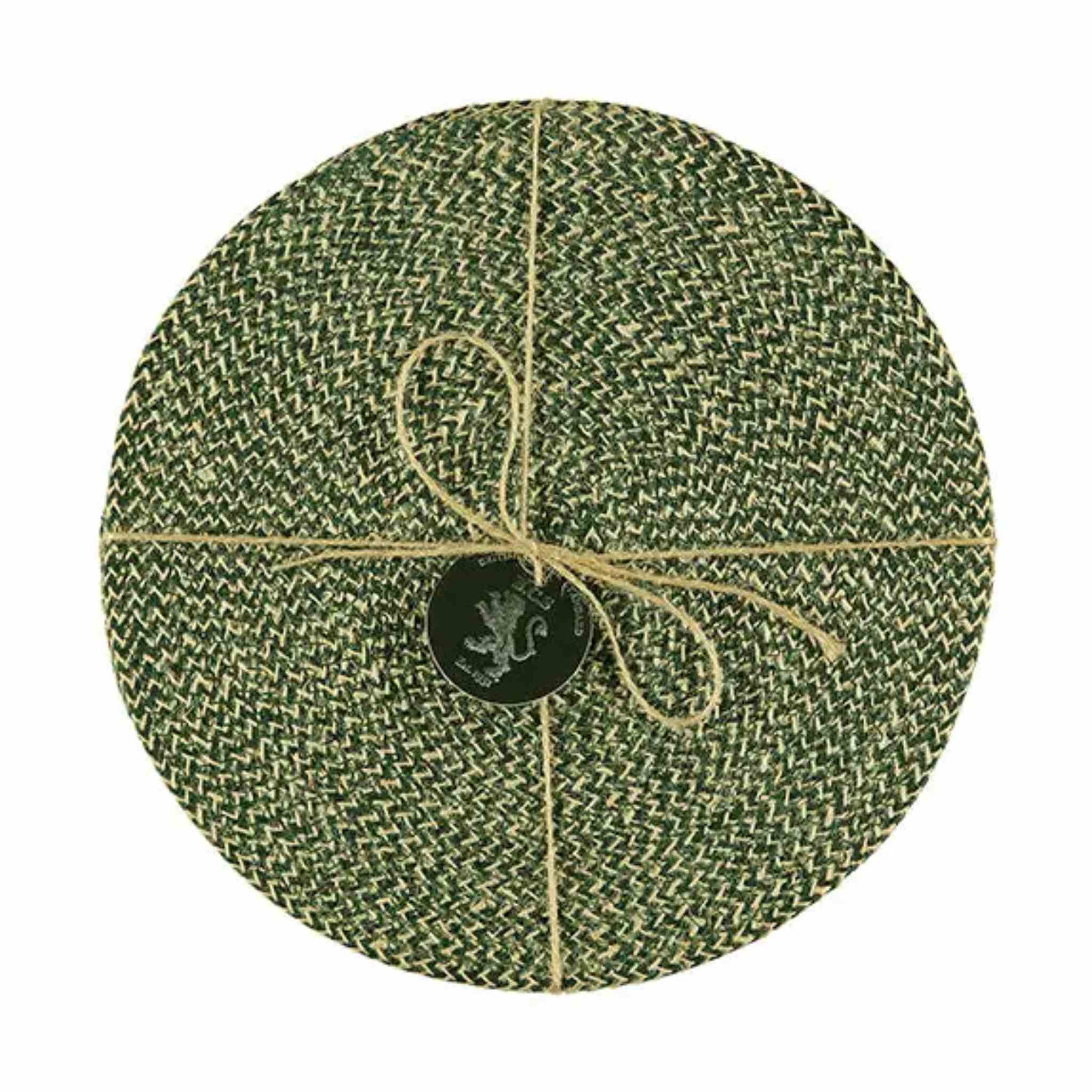 Olive Jute Placemats 27cm | Tied Set of 4