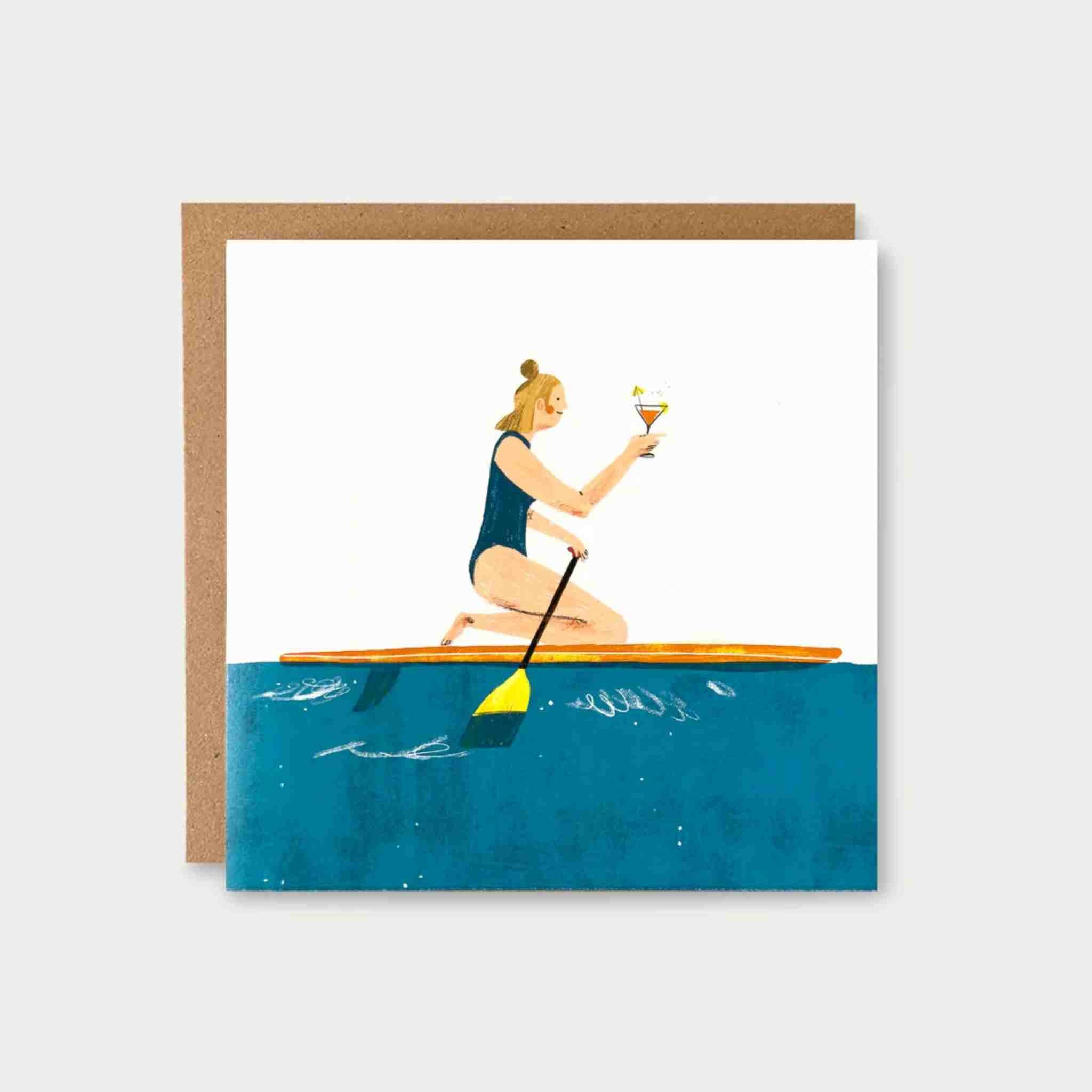 Paddle & A Cocktail Card