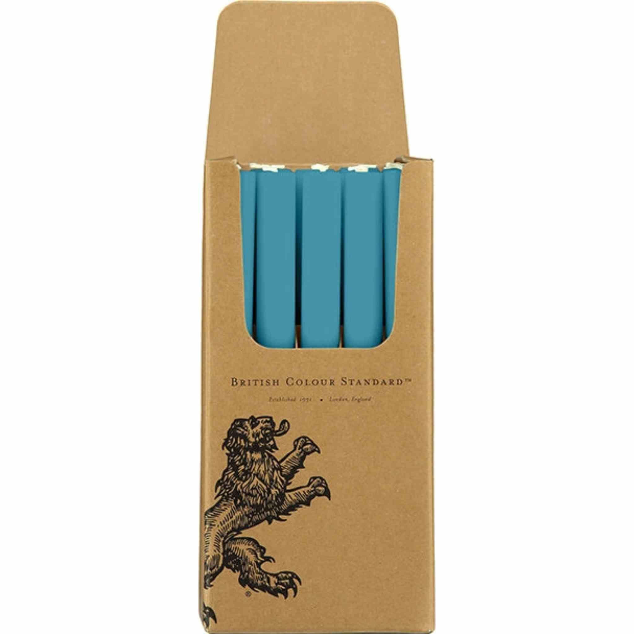 Petrol Blue Eco Dinner Candle