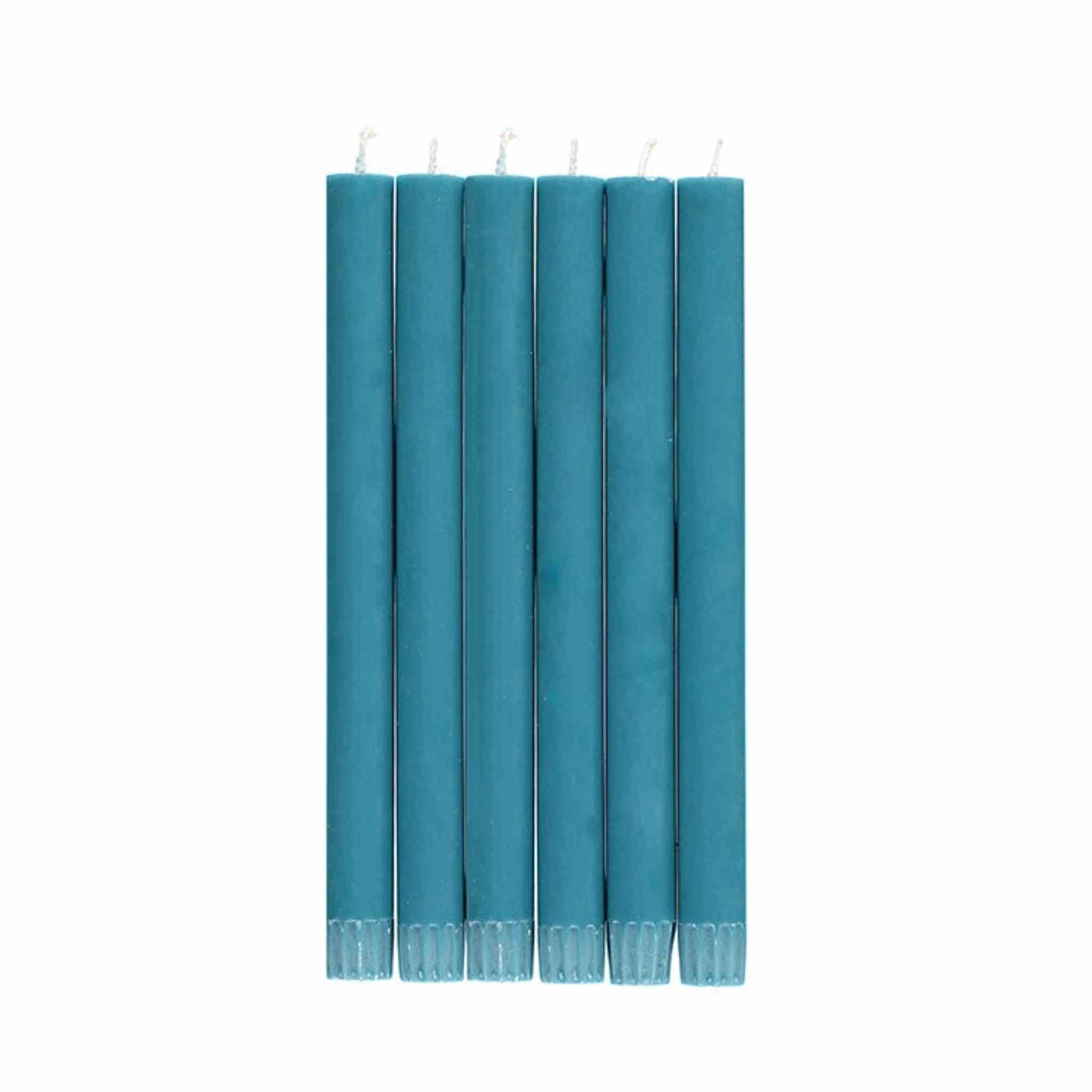 Petrol Blue Eco Dinner Candle