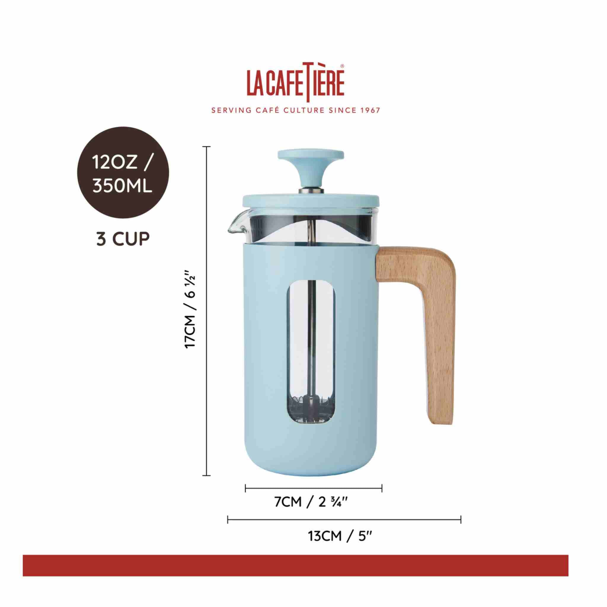 3 Cup Pisa Cafetiere | Sky Blue