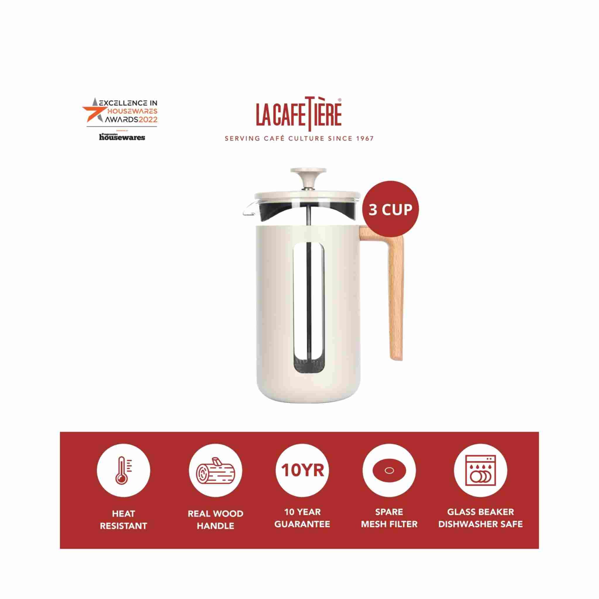Pisa Cafetiere 3 Cup | Latte