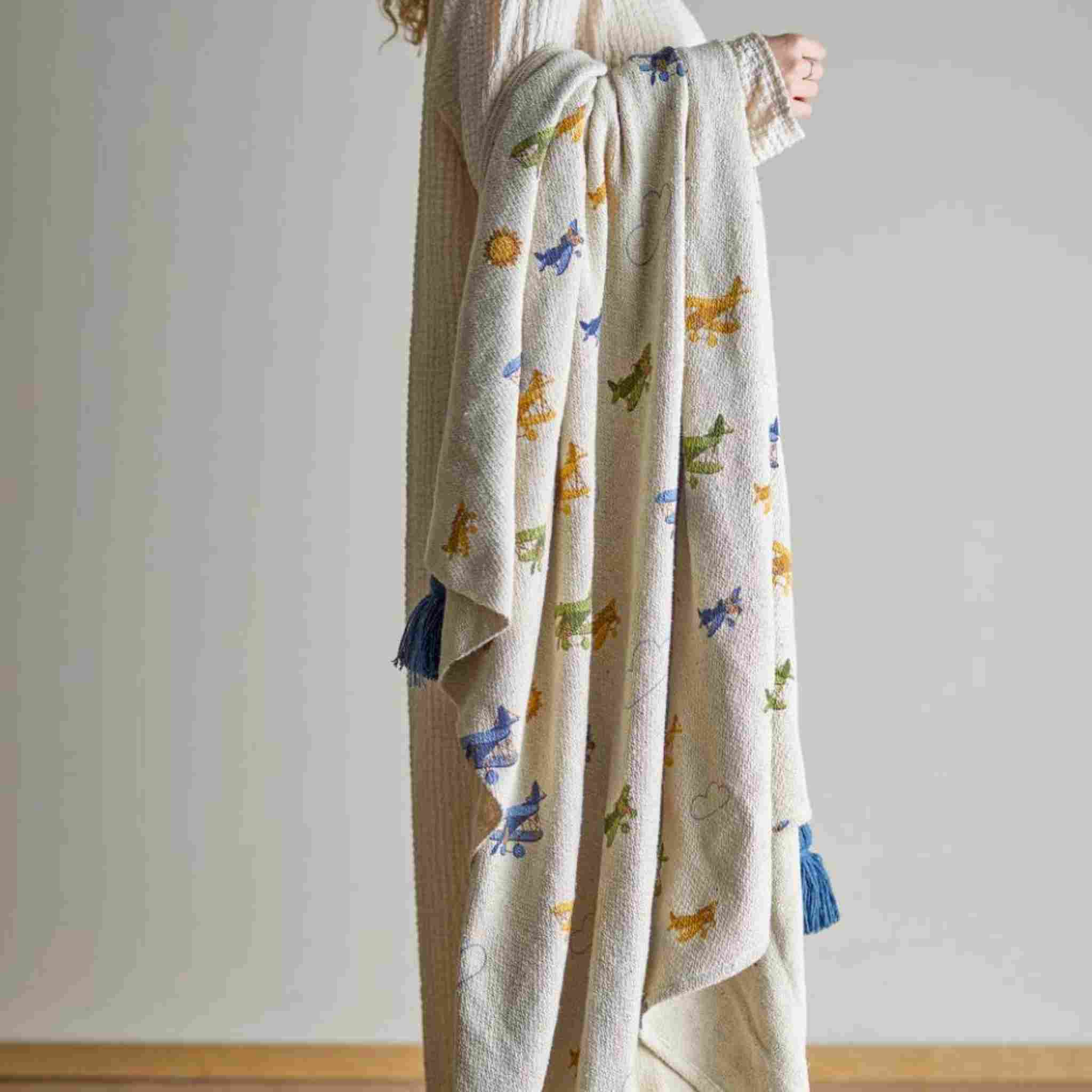 Plane Motifs Children's Throw
