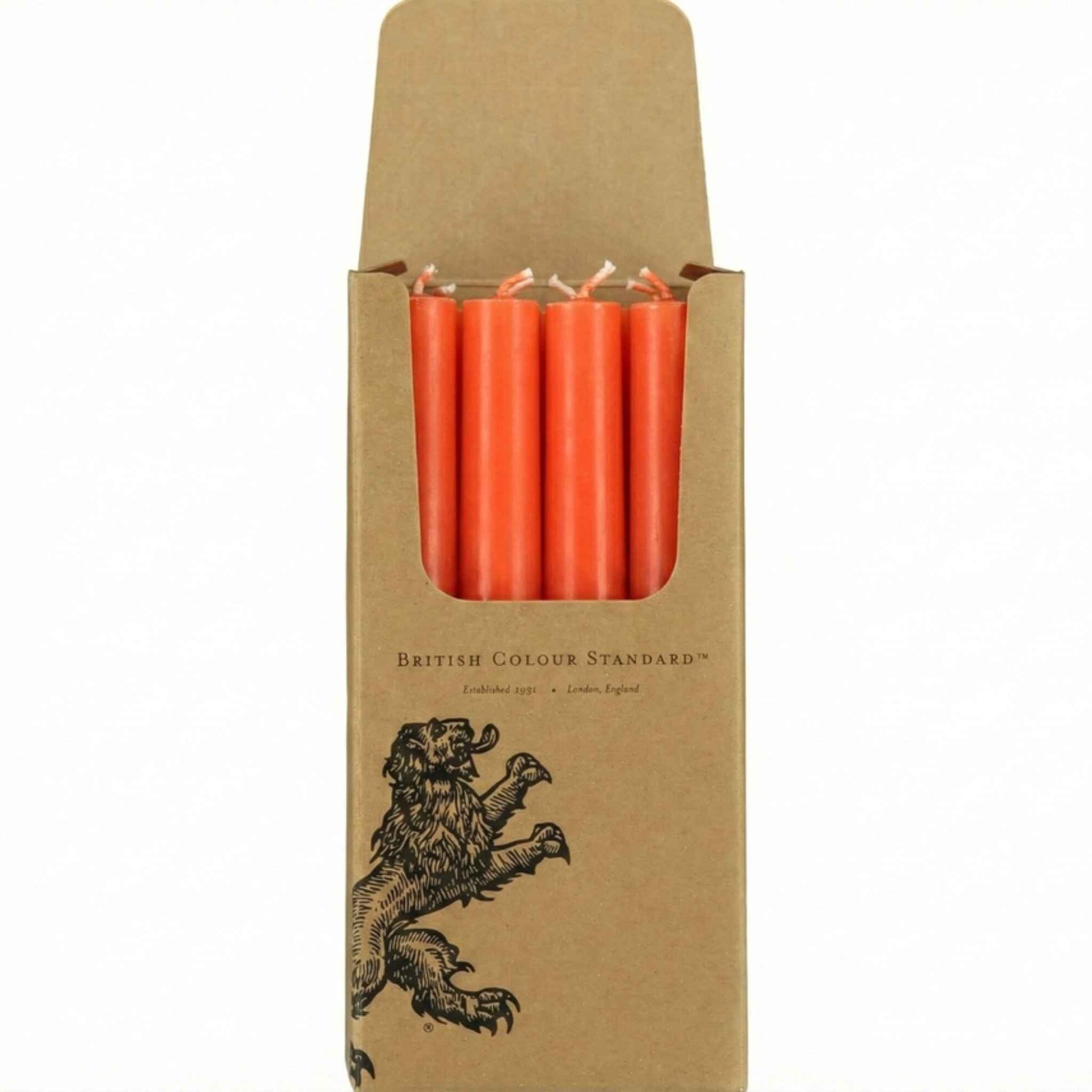 Poppy Red Stearin Eco Dinner Candle