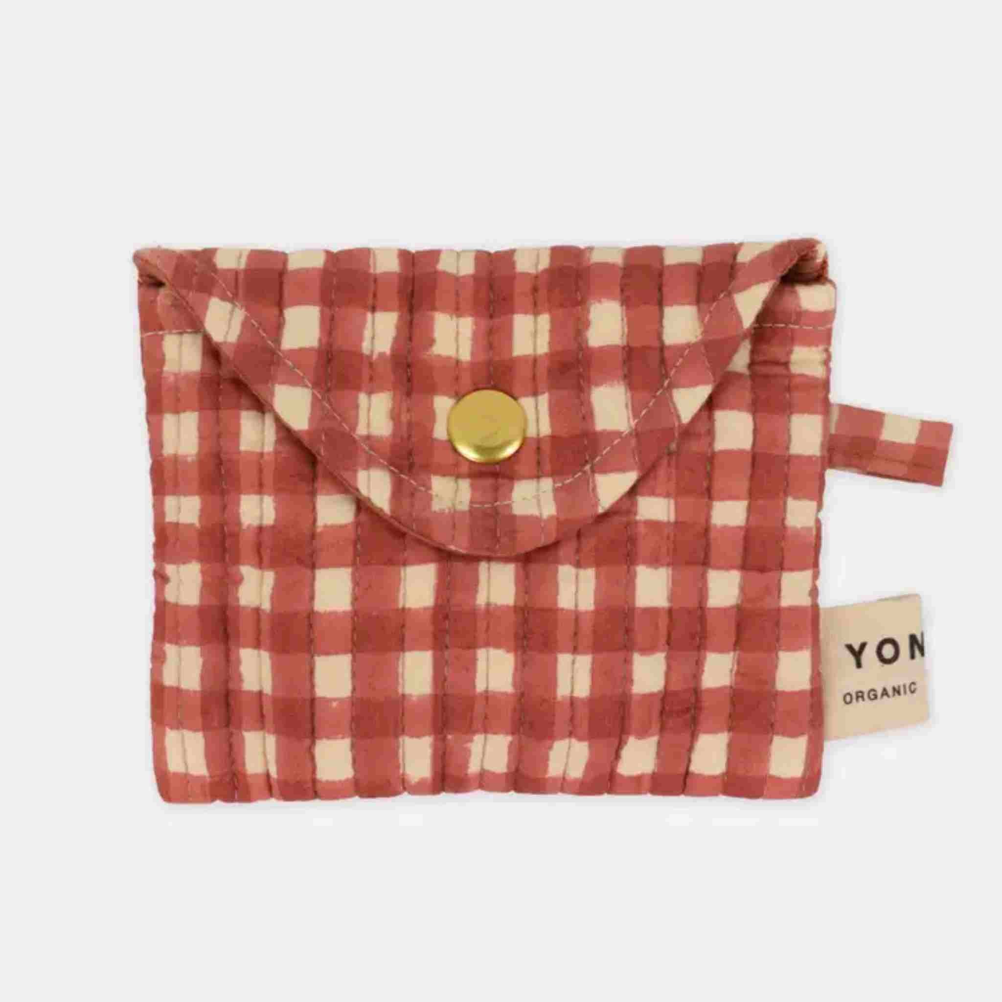 Quilted Popper Purse | Gingham Ginger