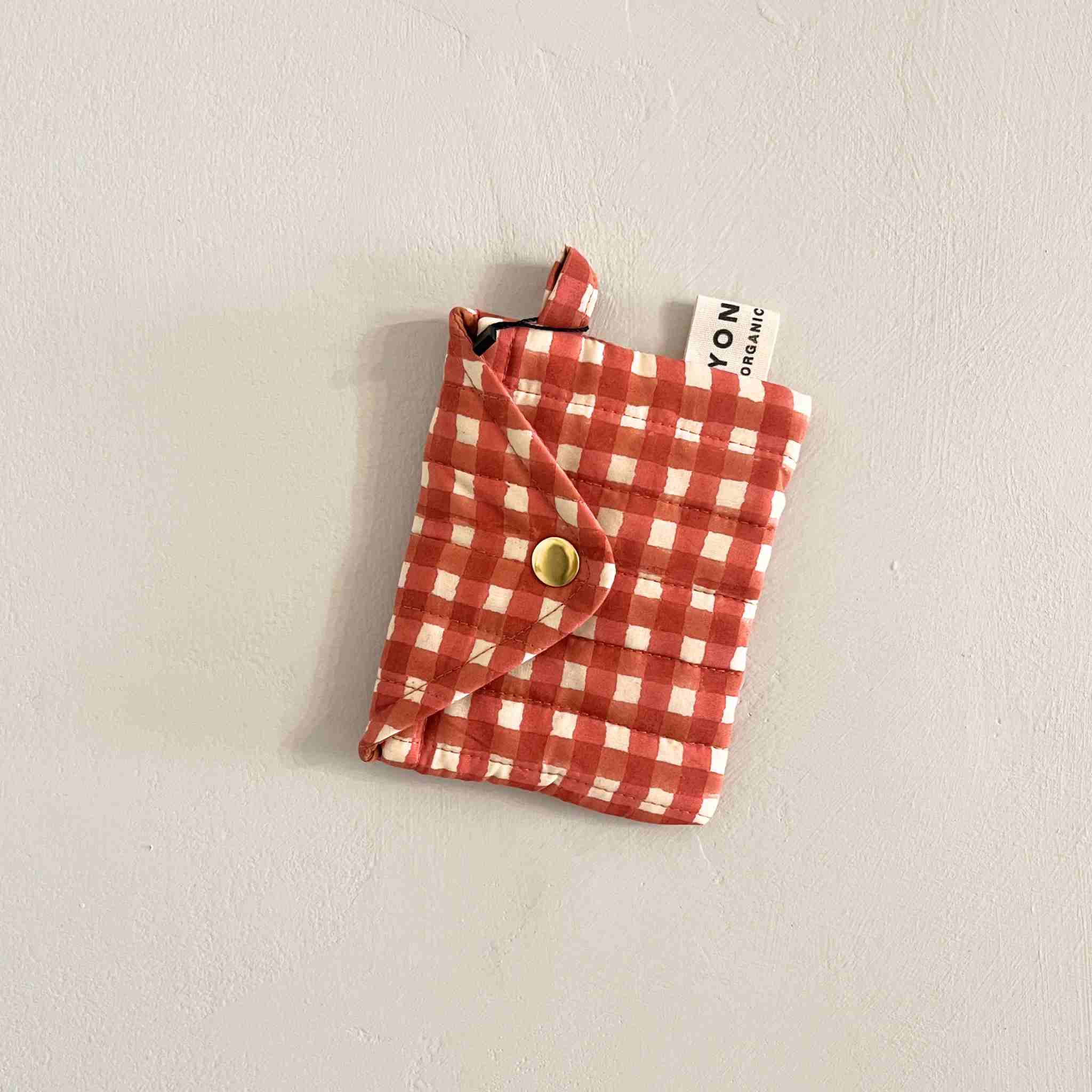 Quilted Popper Purse | Gingham Ginger