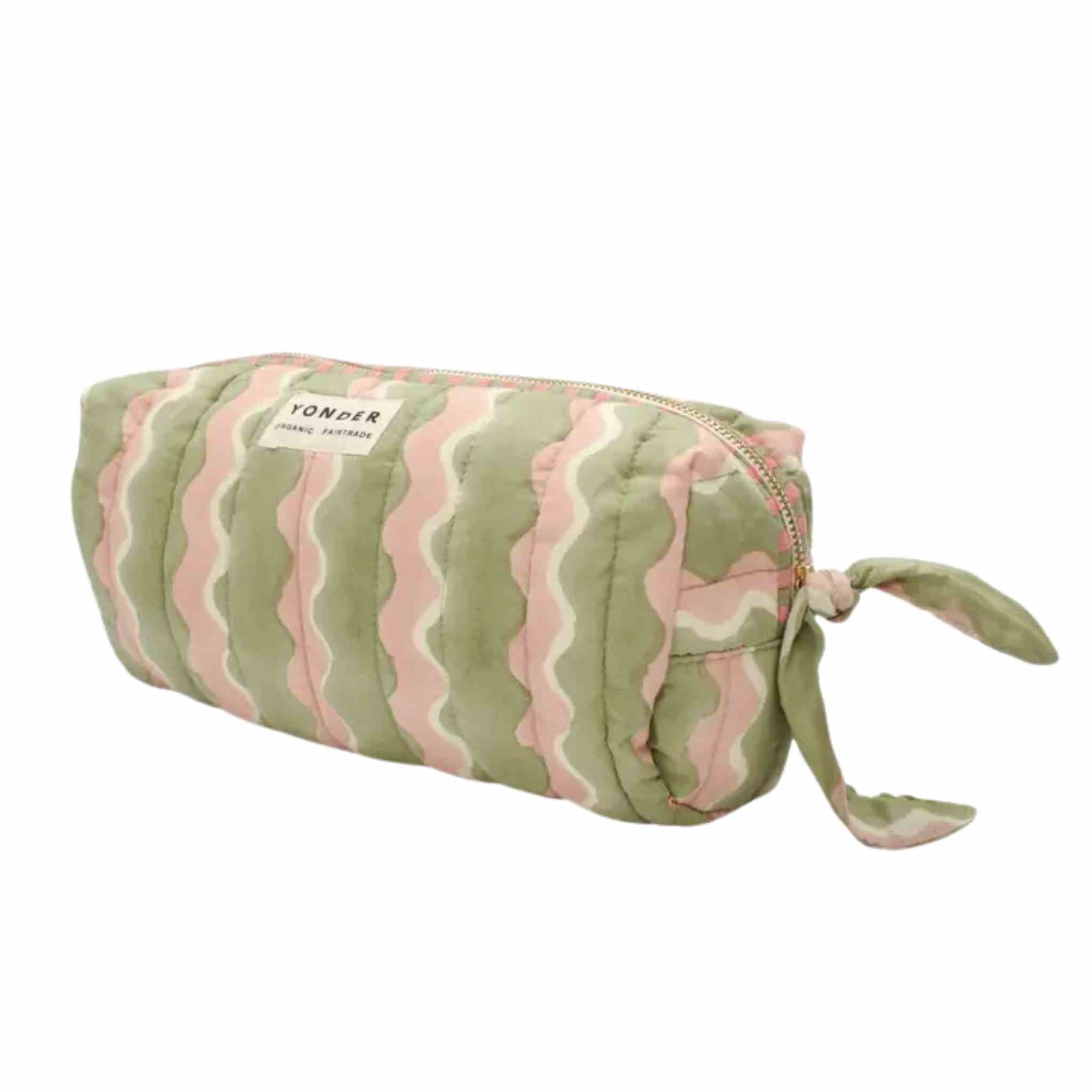 Quilted Wash Bag | Whirly Mint