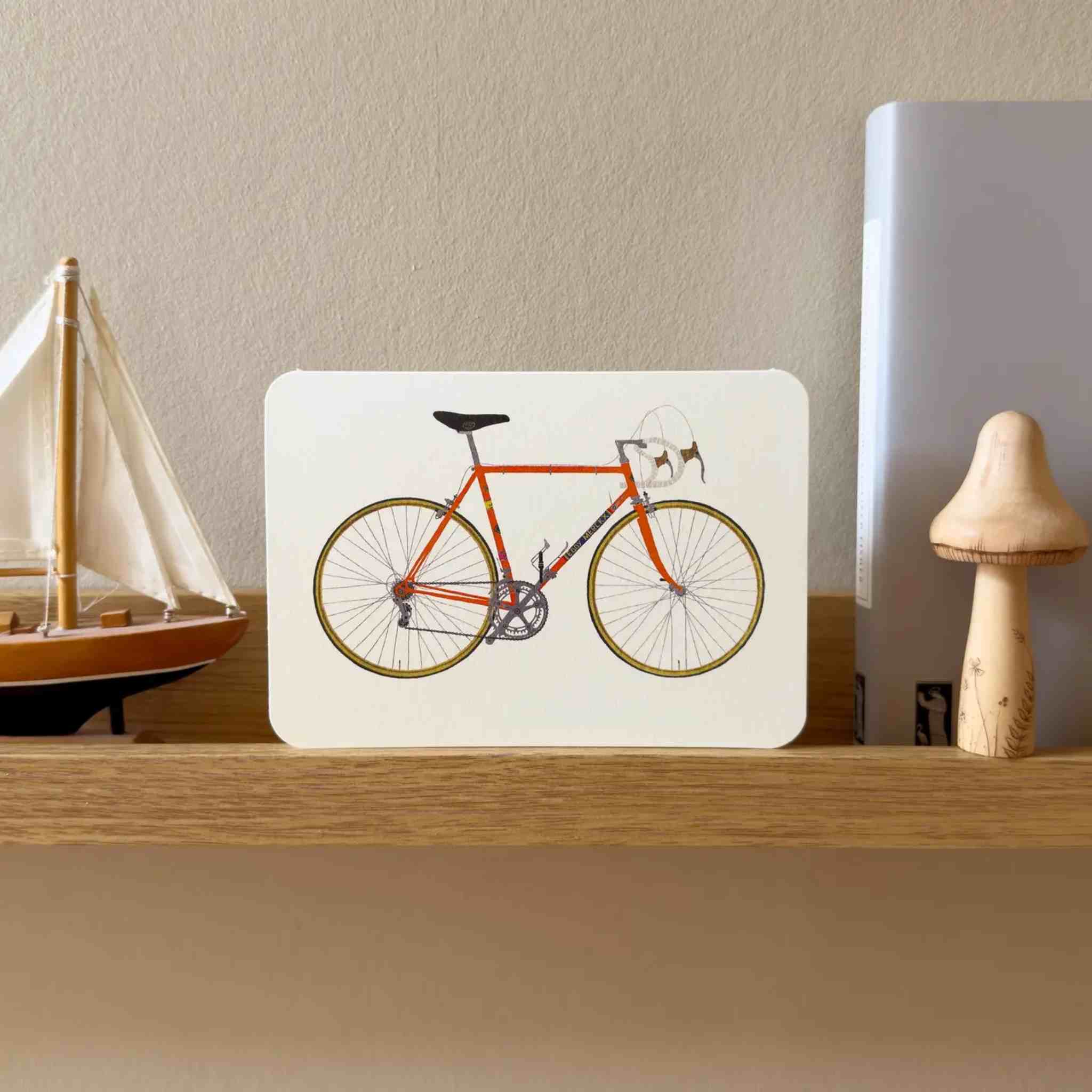 Retro Bicycle Greetings Card