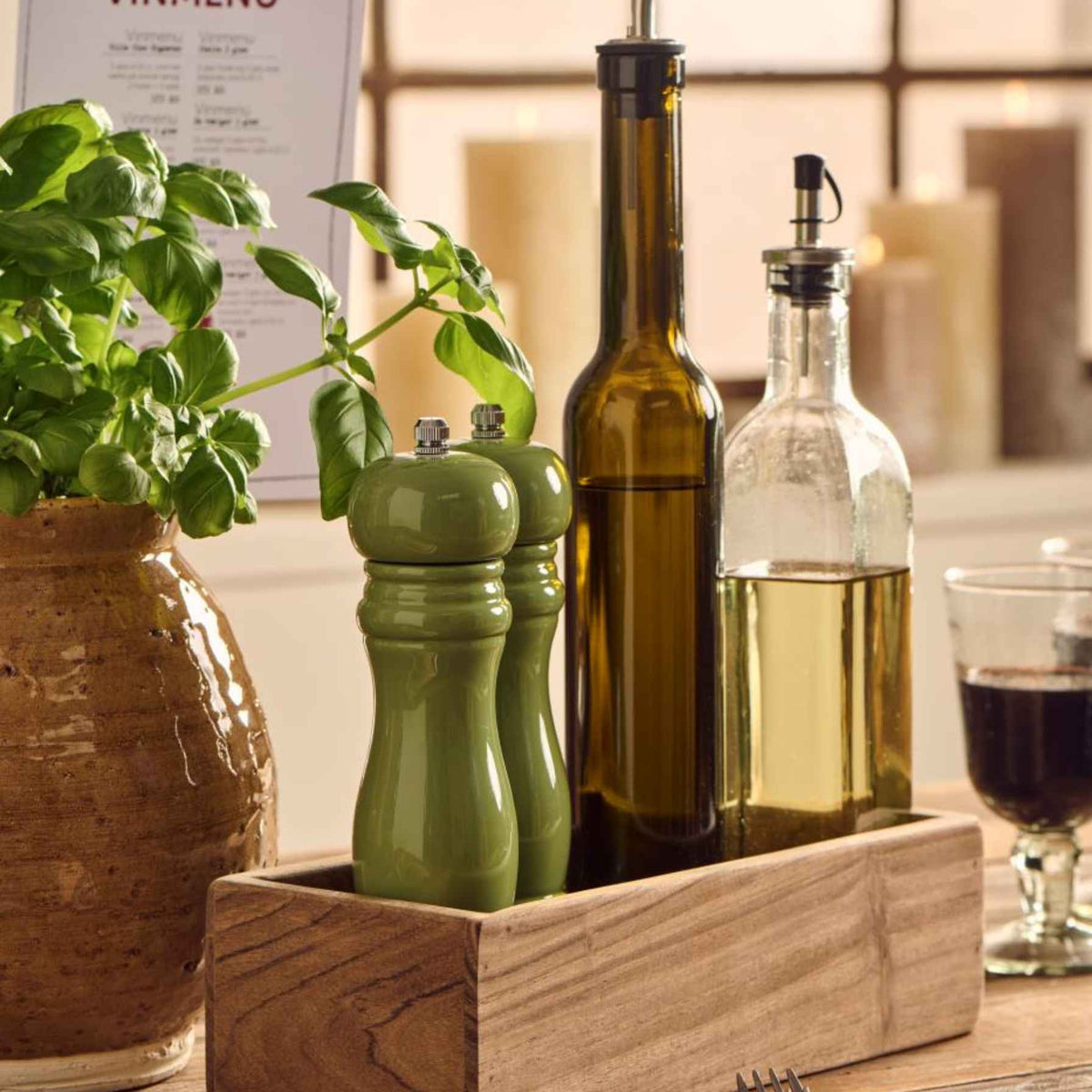 Salt & Pepper Mill Set | Green