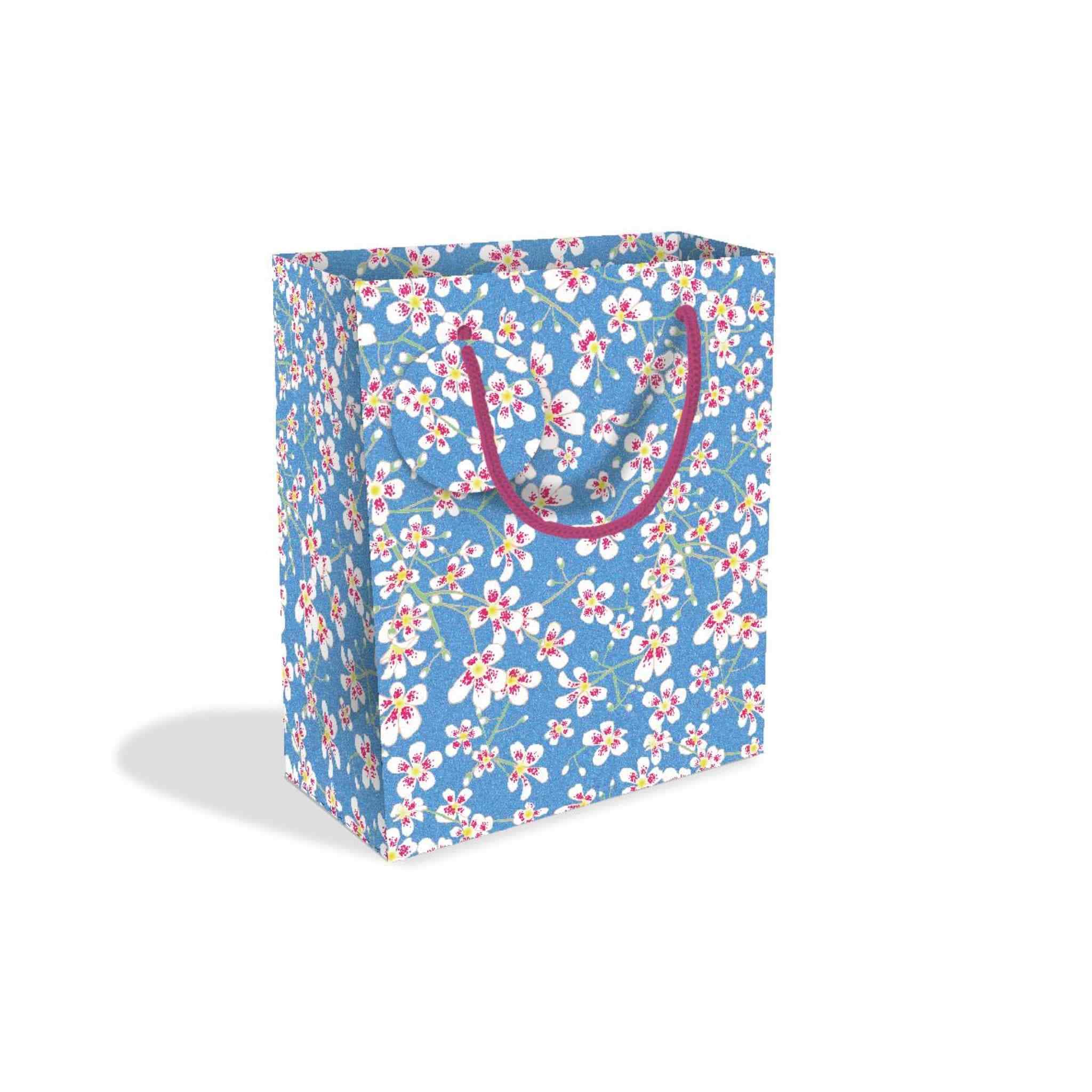 Blue Floral Saxifrage Gift Bags