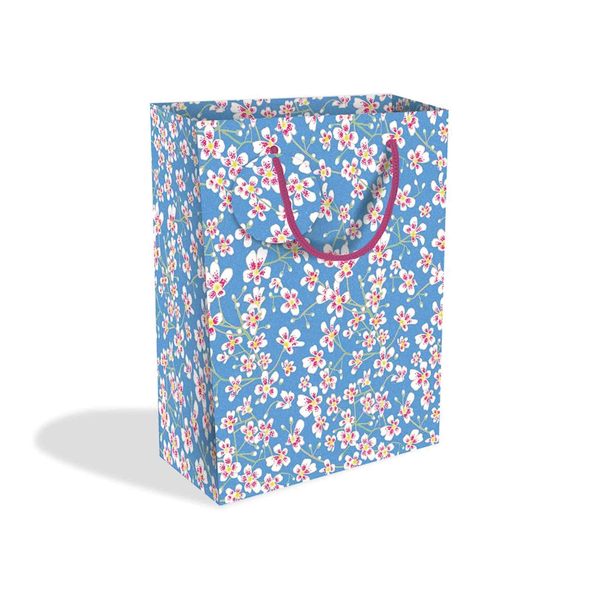 Blue Floral Saxifrage Gift Bags