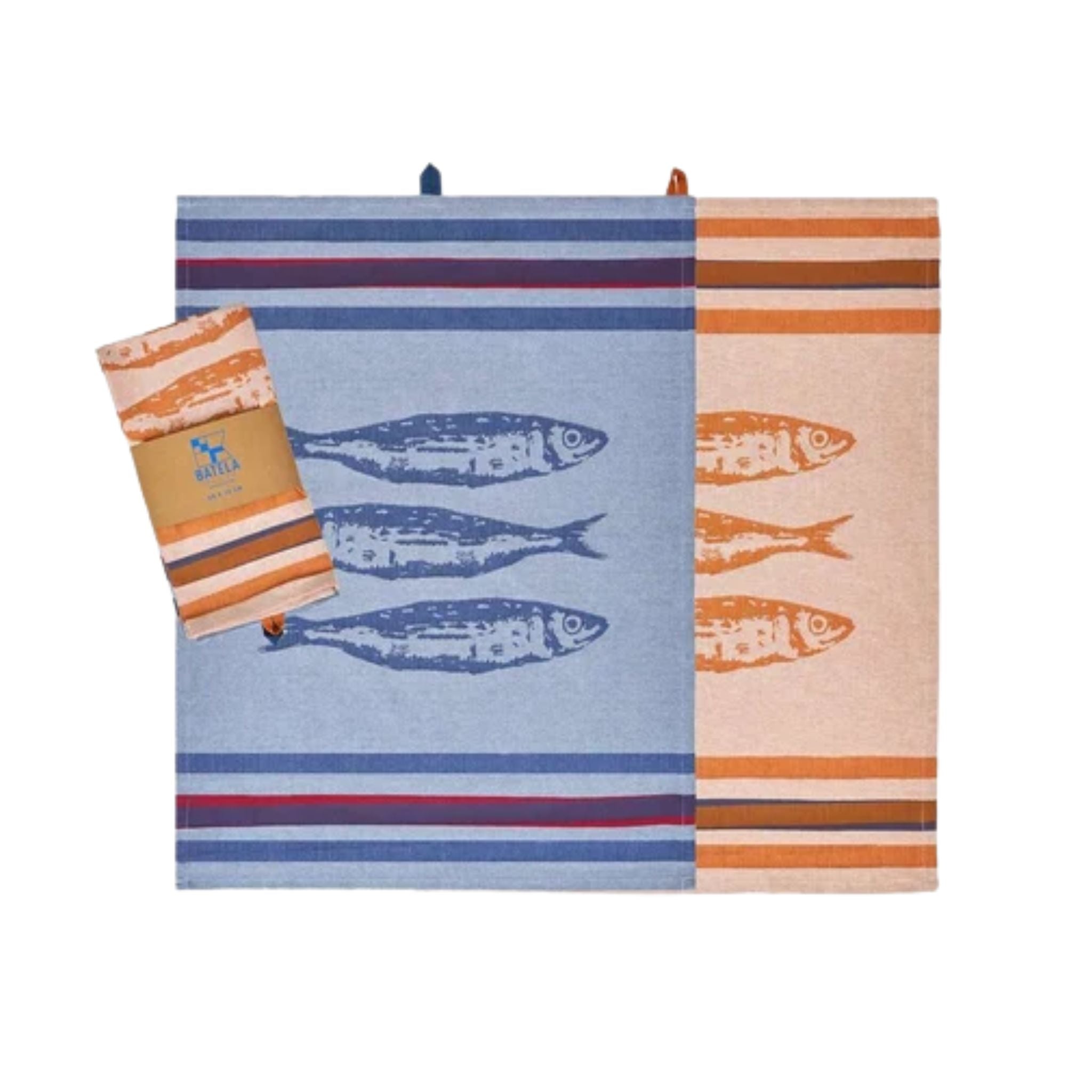 Sea Style Tea Towels, Fish Motif | Set of 2