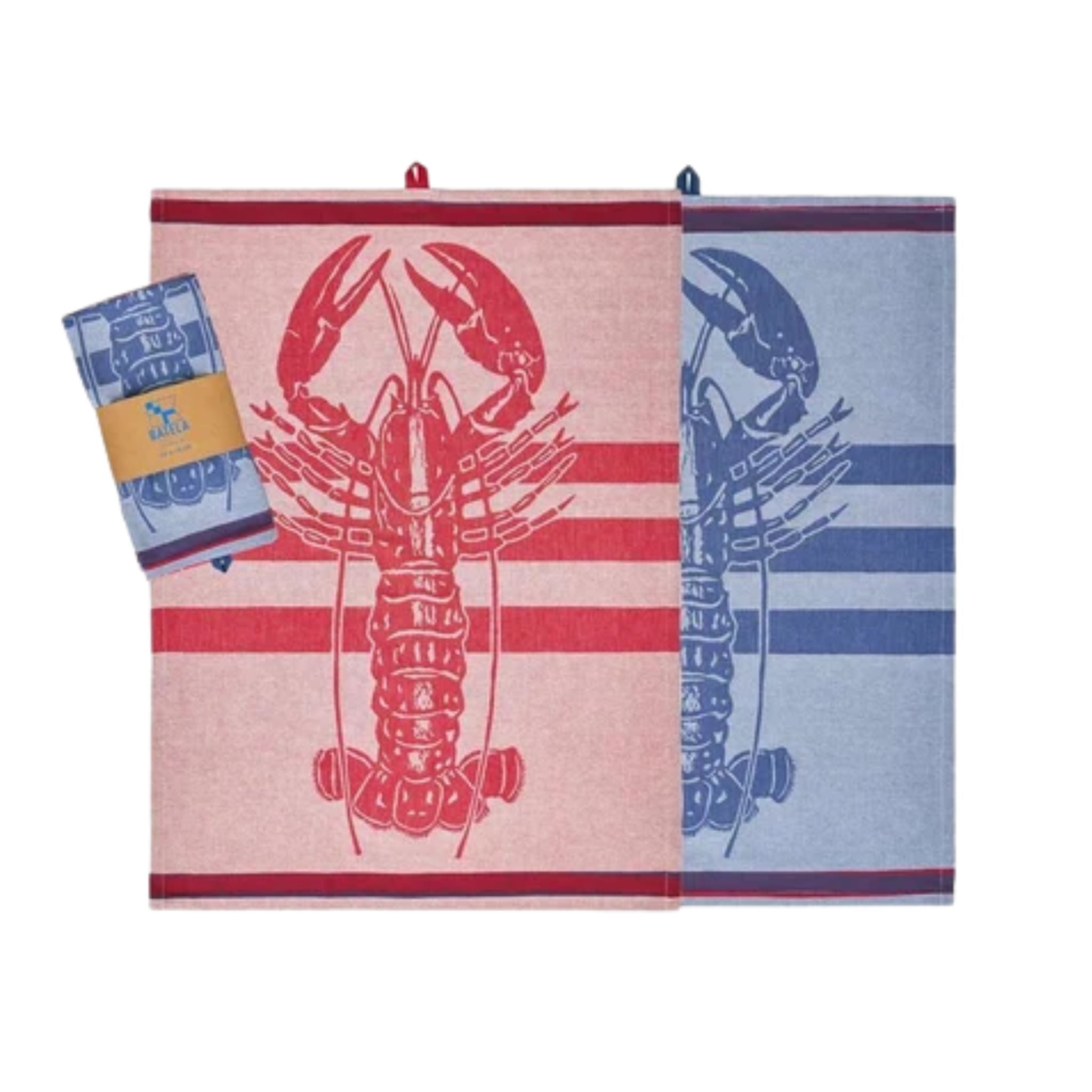 Sea Style Tea Towels, Lobster Motif | Set of 2