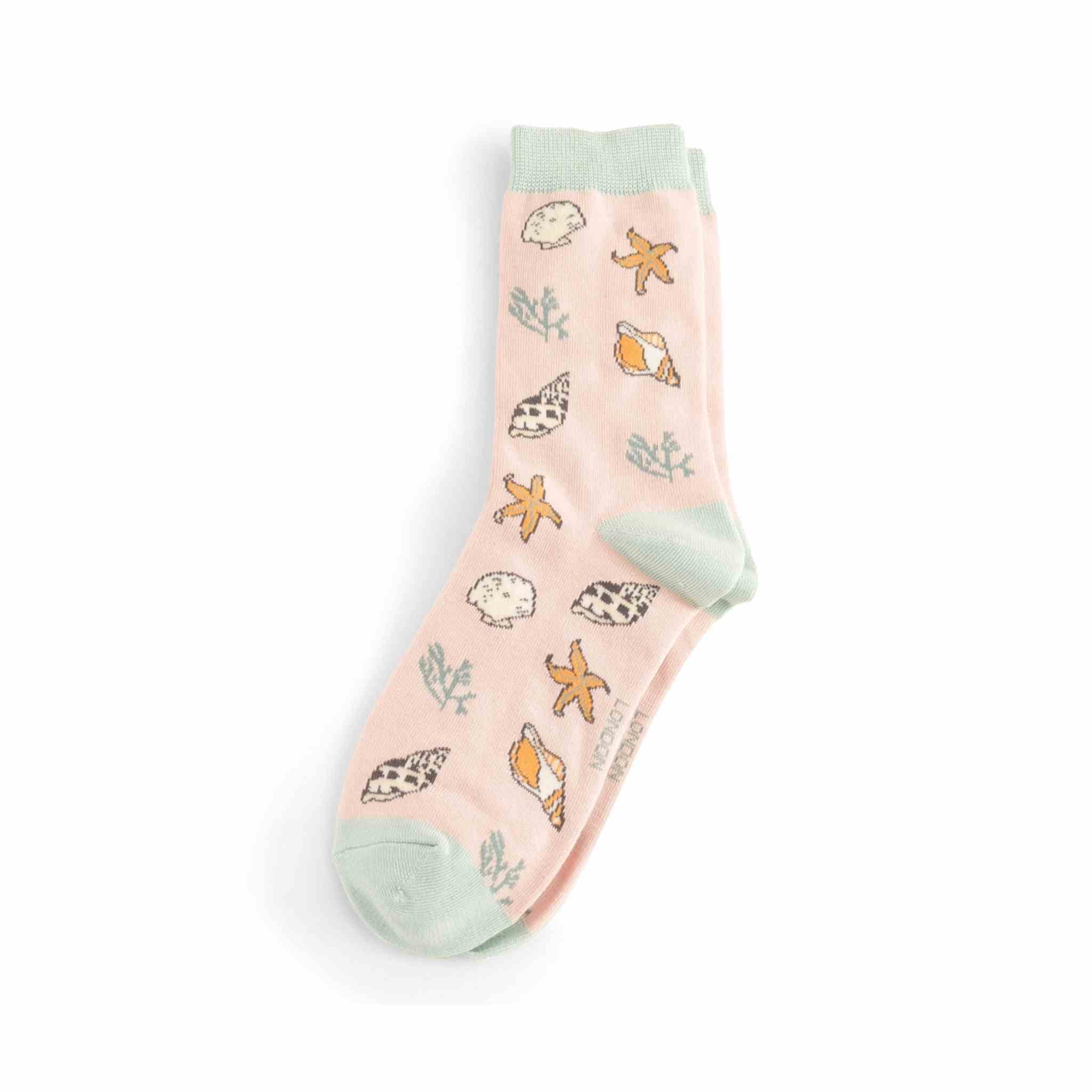 Seashell Socks | Miss Sparrow | Light Pink