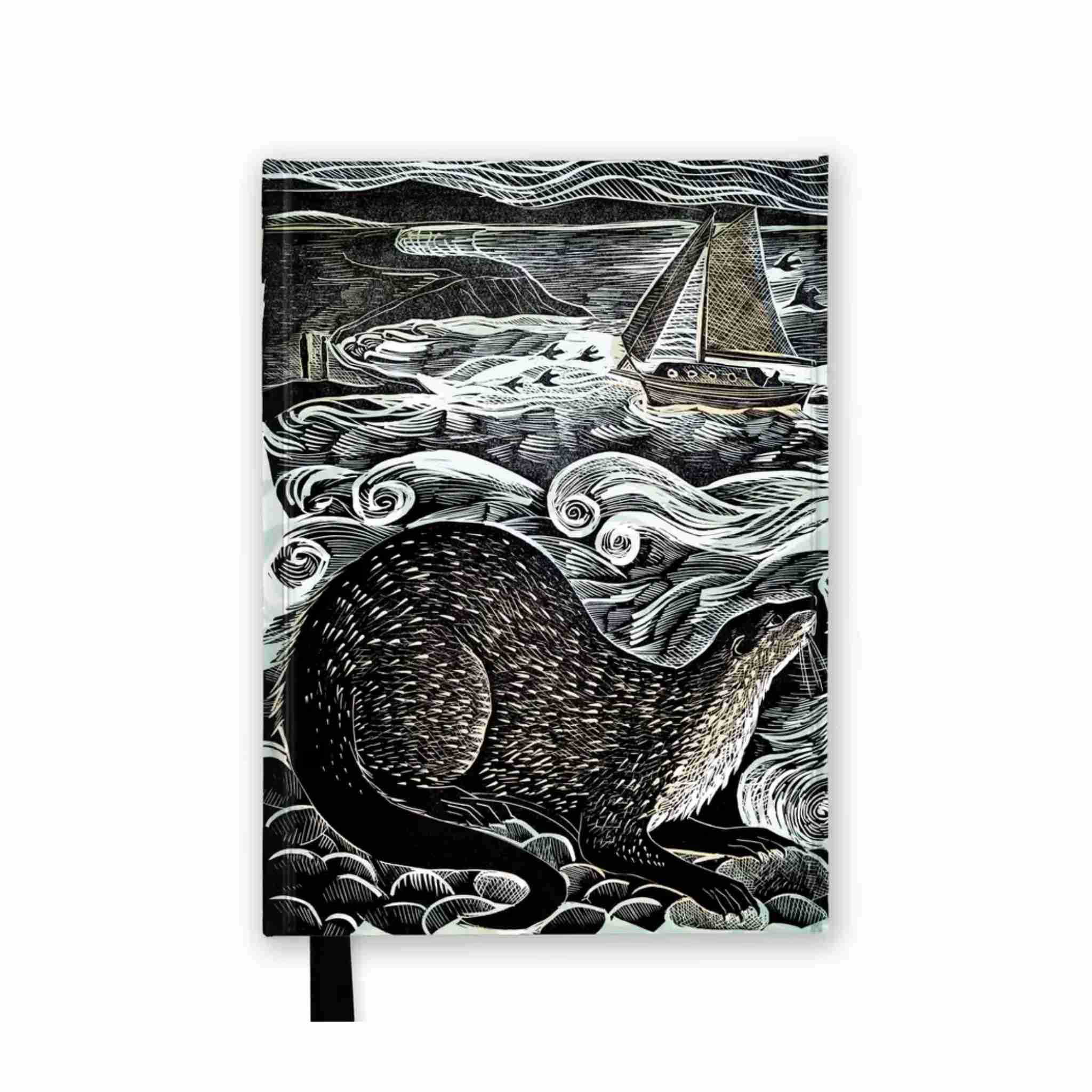 Shetland Otter & Windsong | A5 Foiled Ruled Pocket Journal