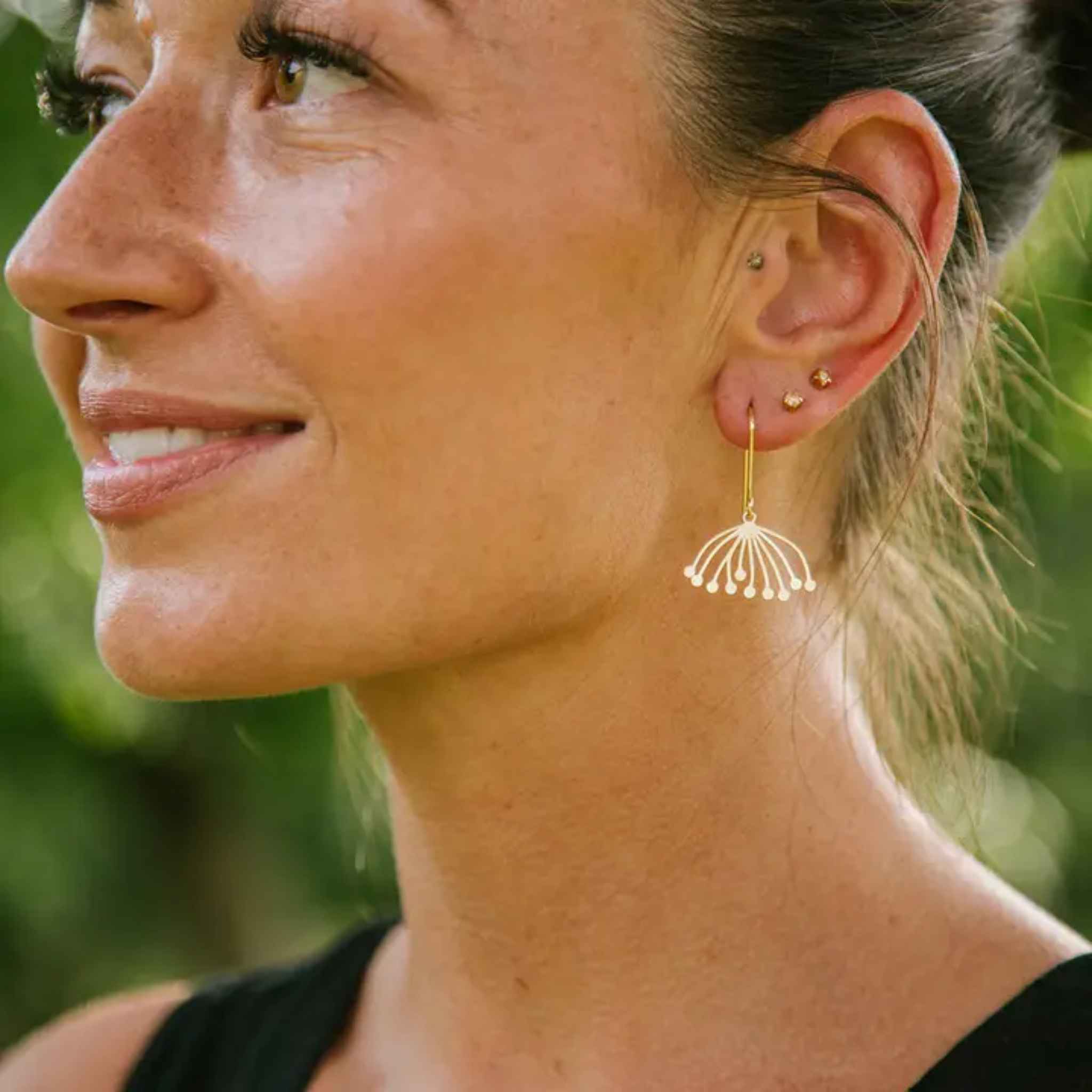 Small Dandelion Earrings