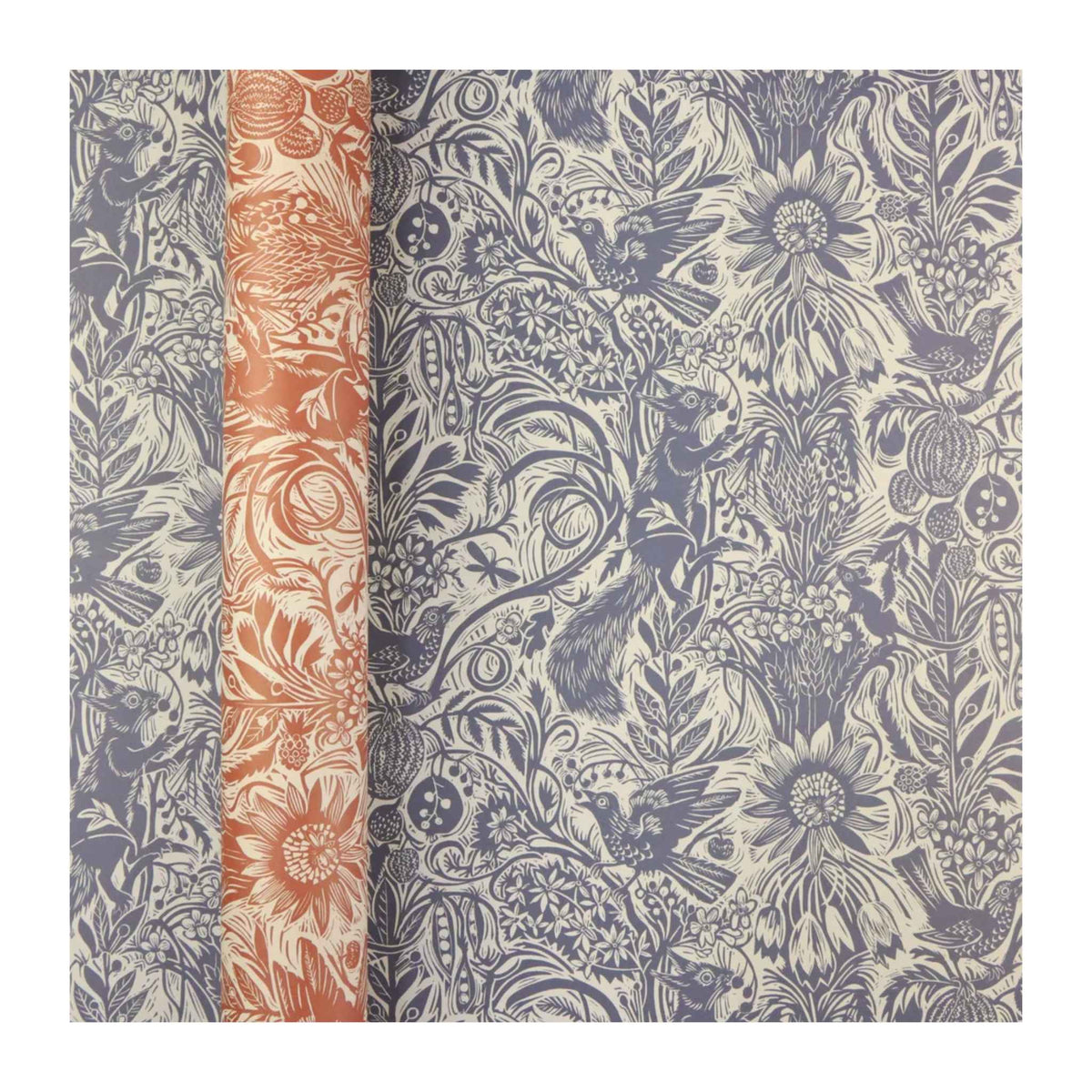 Squirrel and Sunflower Gift Wrap | Sheet