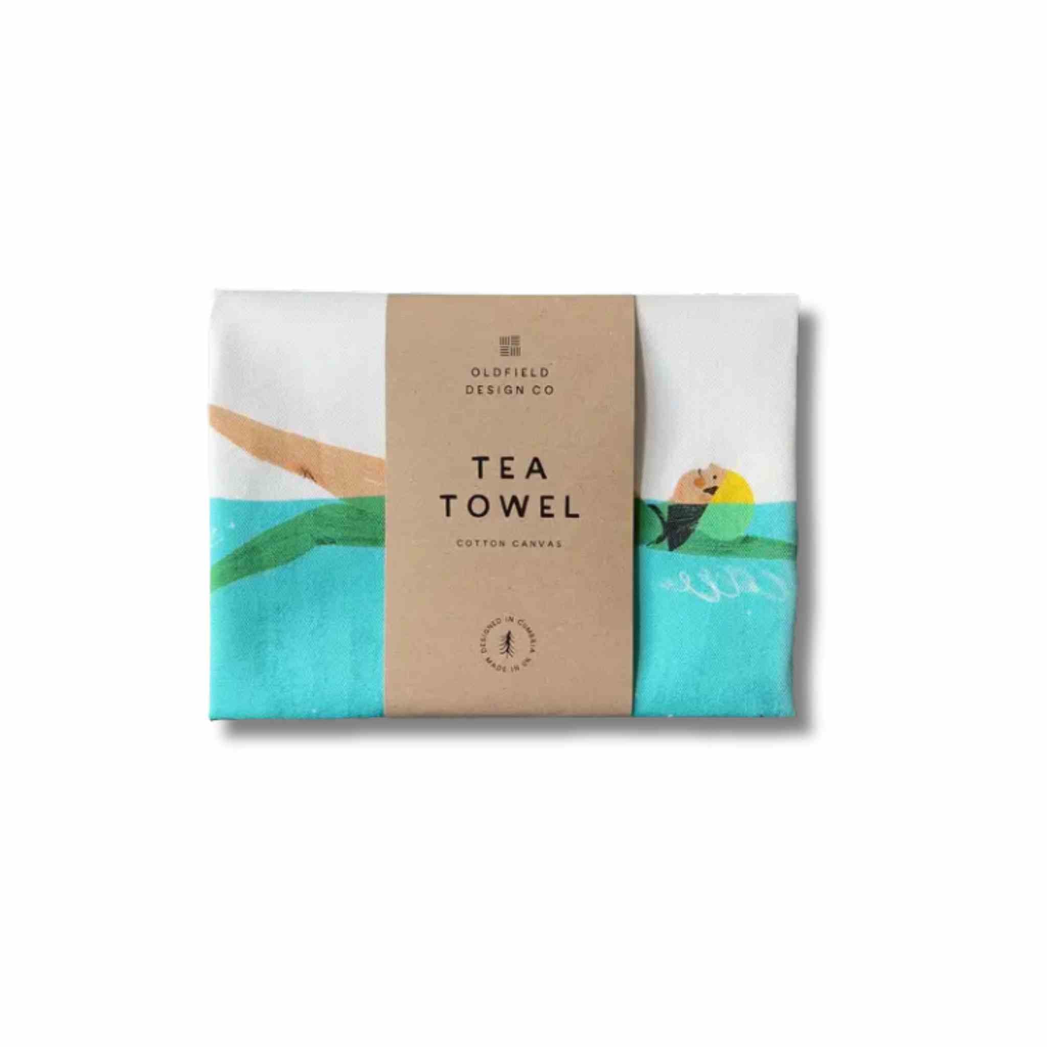Swim & Fizz Tea Towel
