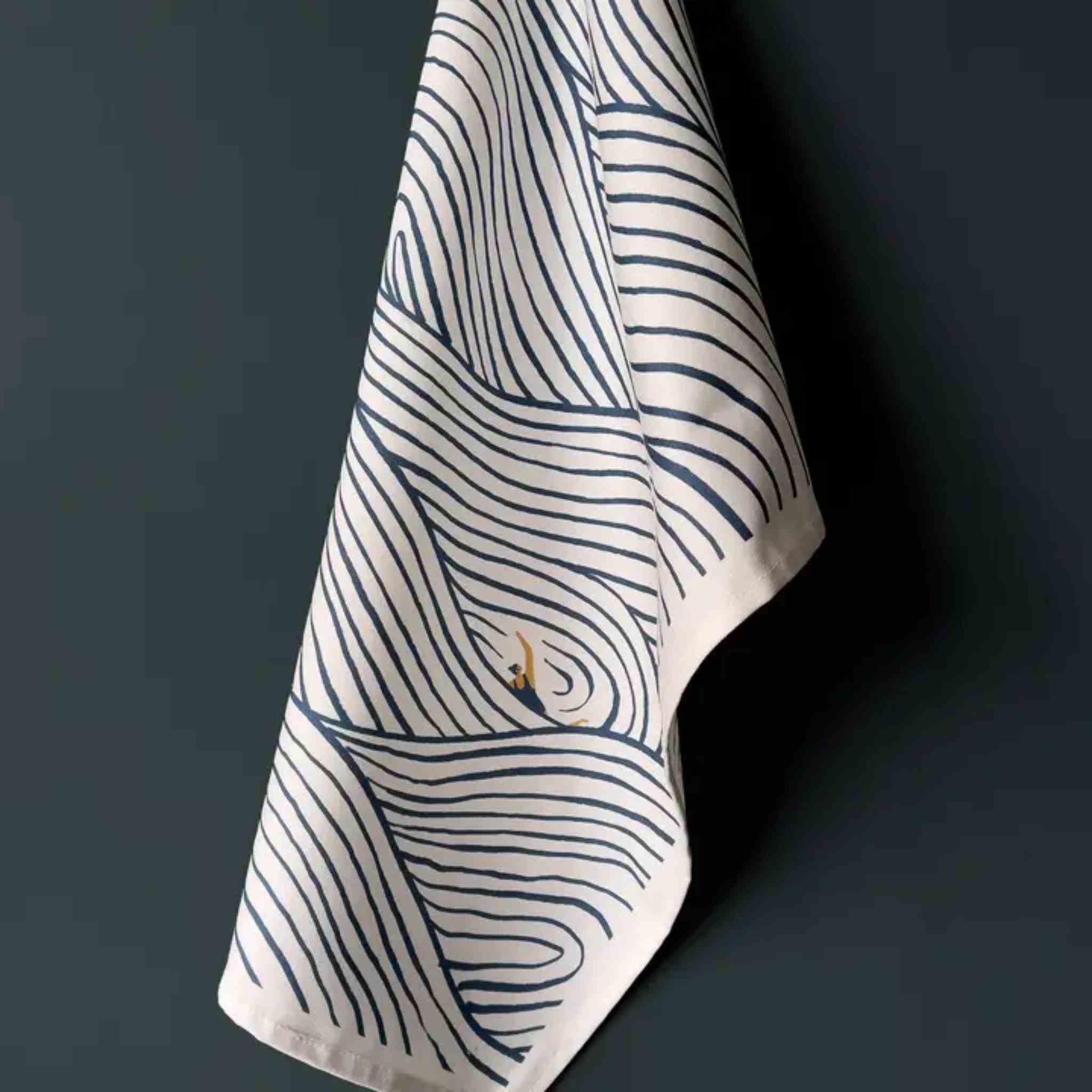Swimming Pattern Tea Towel