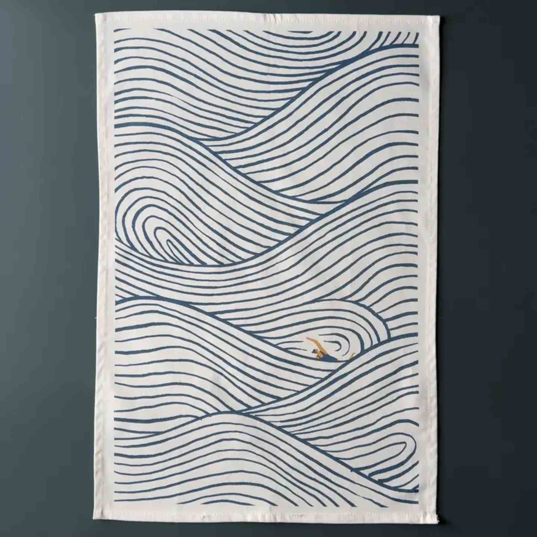 Swimming Pattern Tea Towel