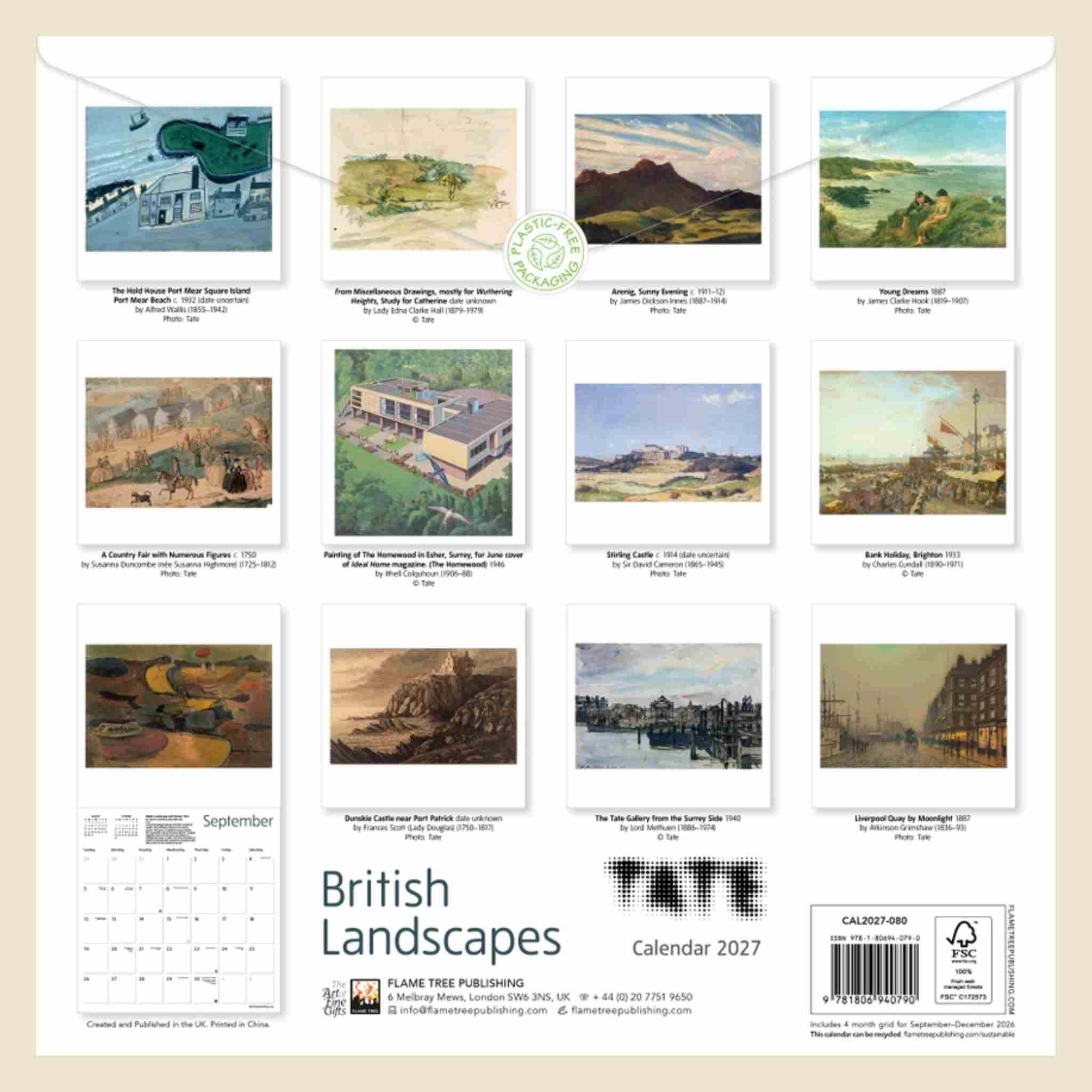 Tate: British Landscapes | Wall Calendar 2027