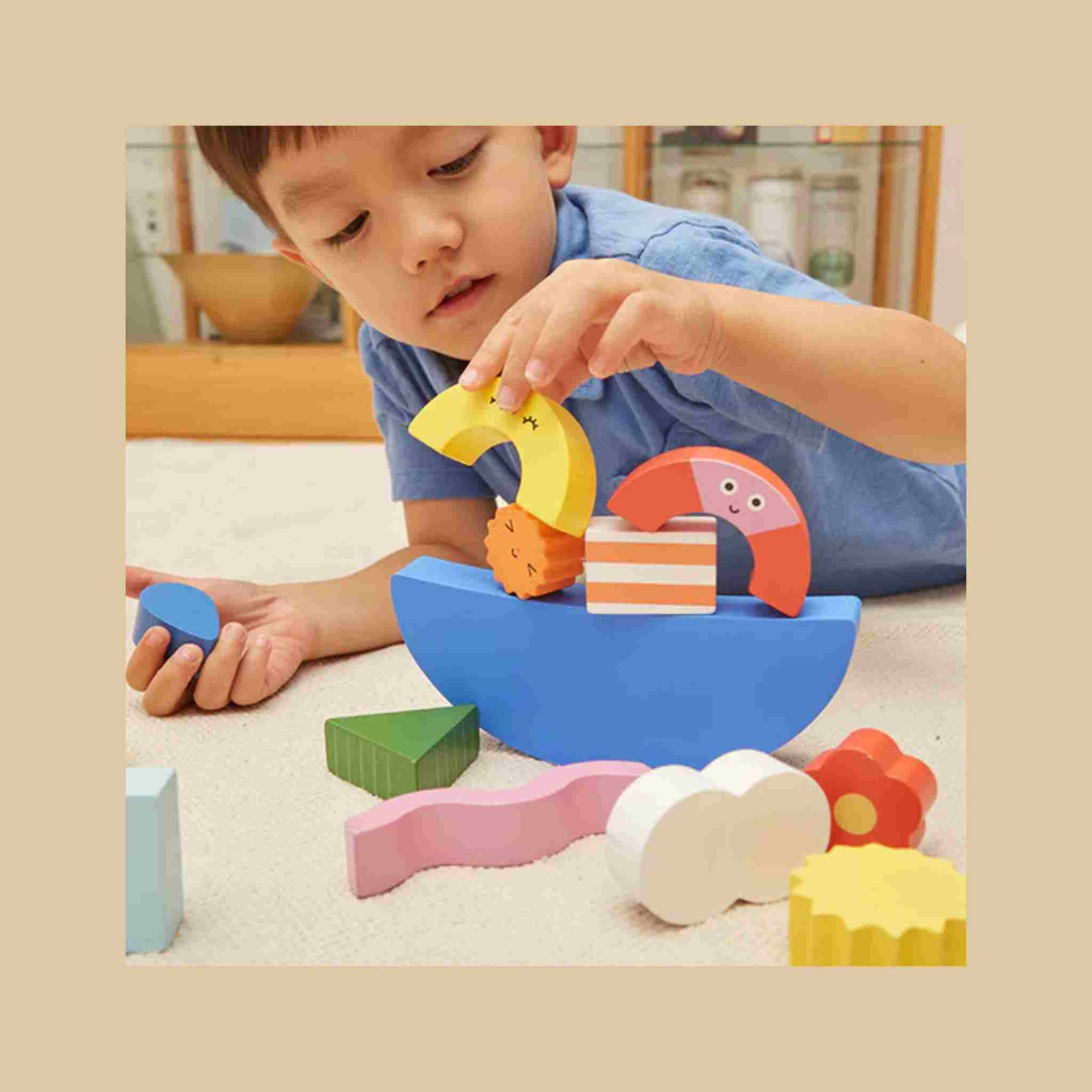 Teeter Totter Shapes | Wooden Balance Game
