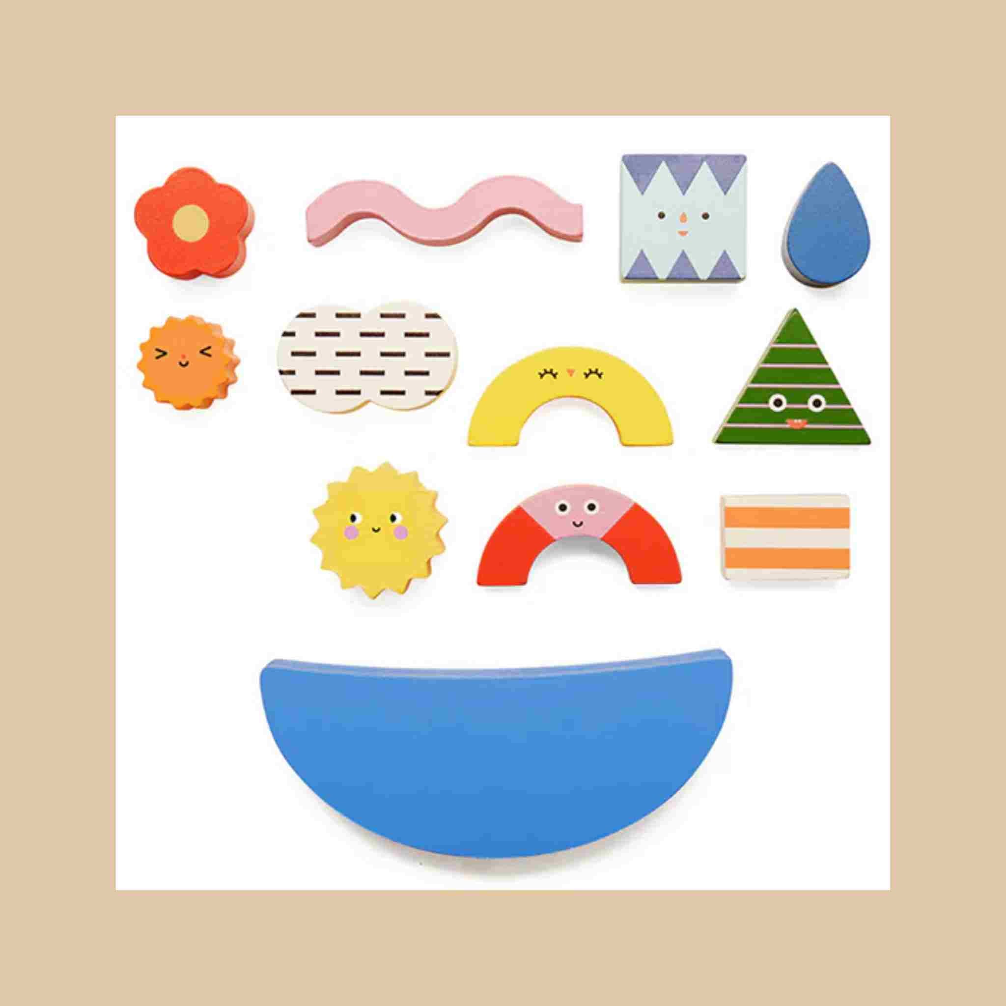Teeter Totter Shapes | Wooden Balance Game