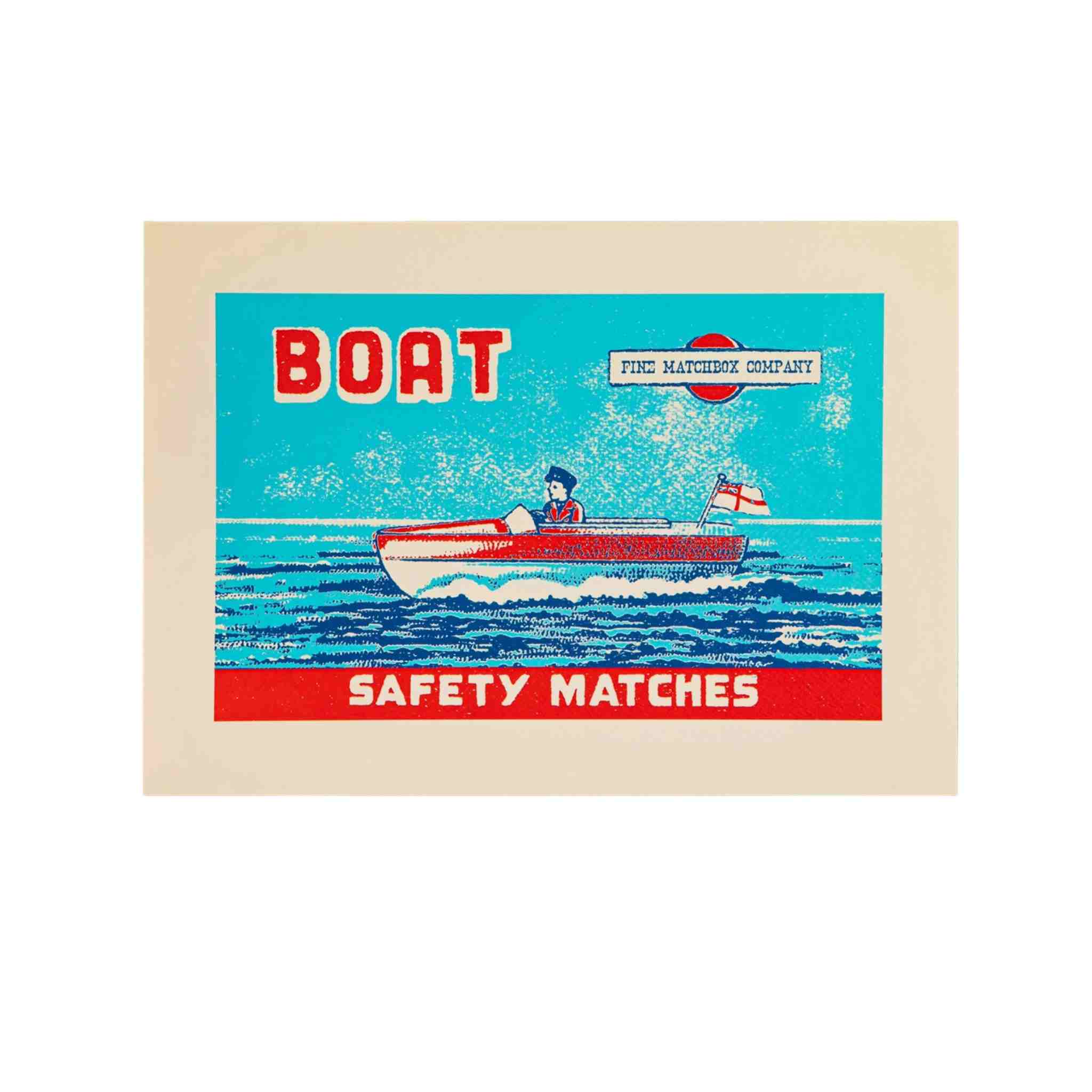 Safety Matches design The Boat A3 Print