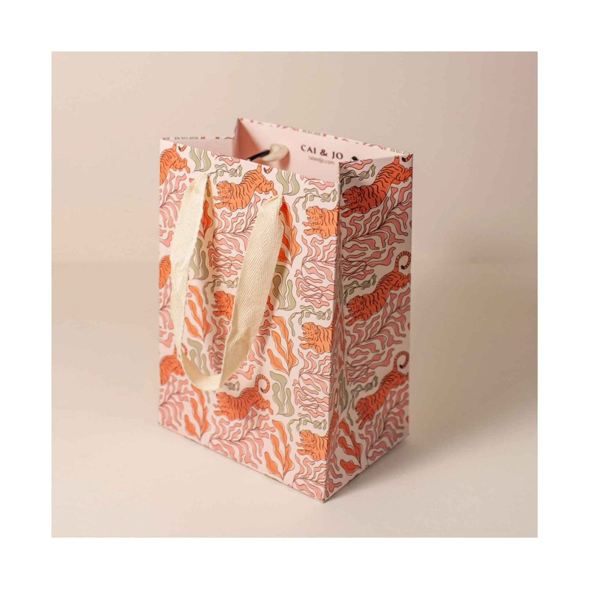 Tiger Print Small Gift Bag