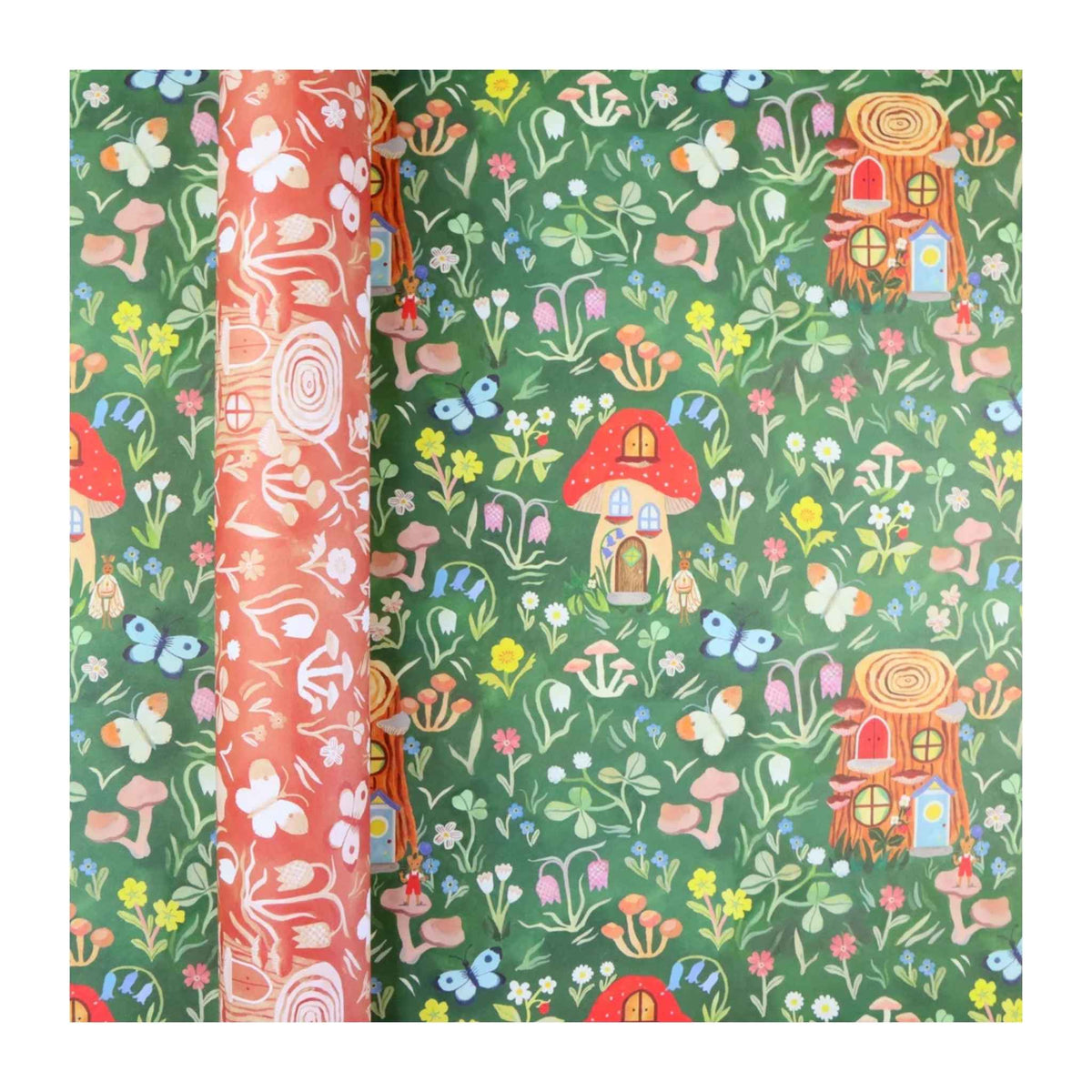 Toadstool Meadow Gift Wrap | Double Sided Sheet