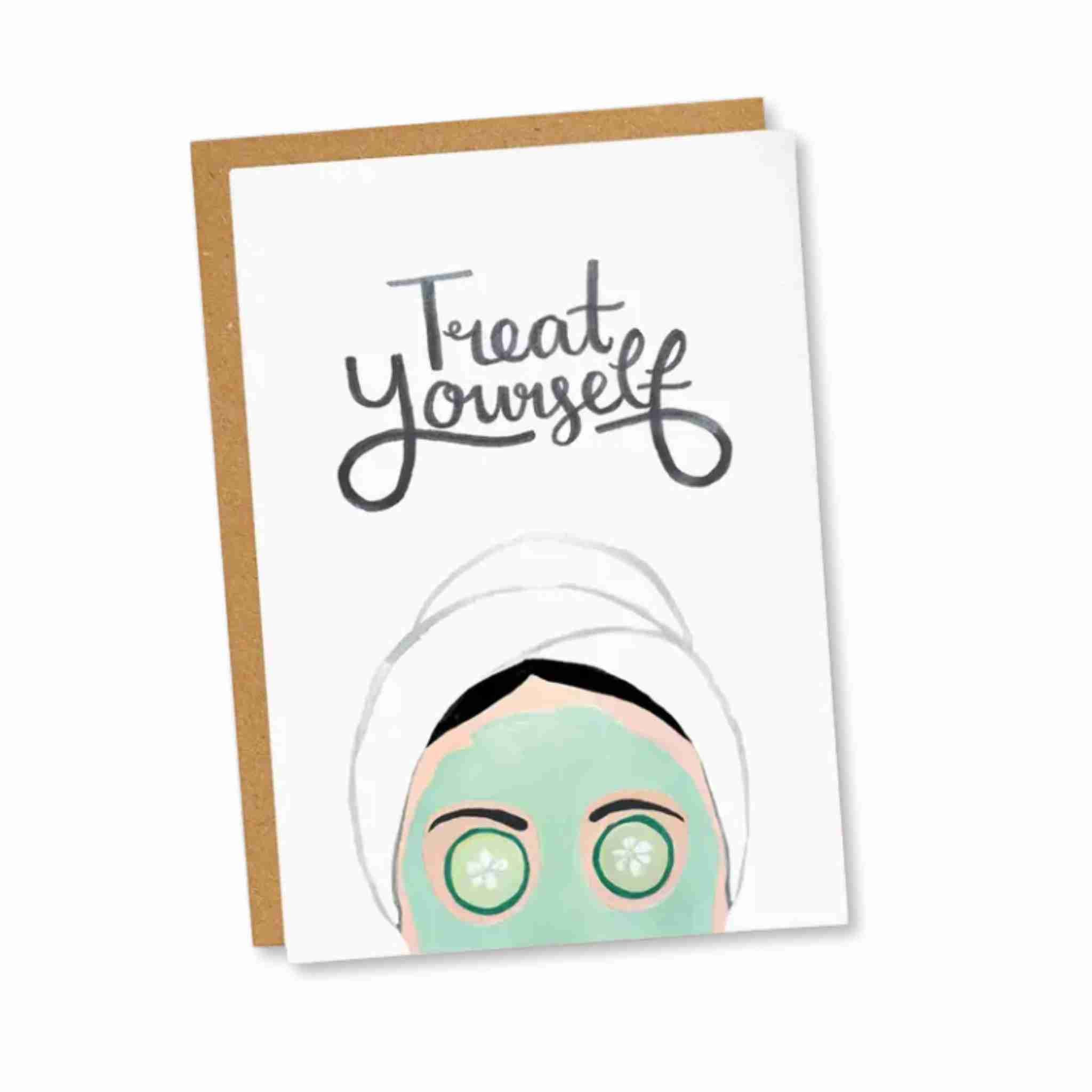 Treat Yourself Face Mask Card