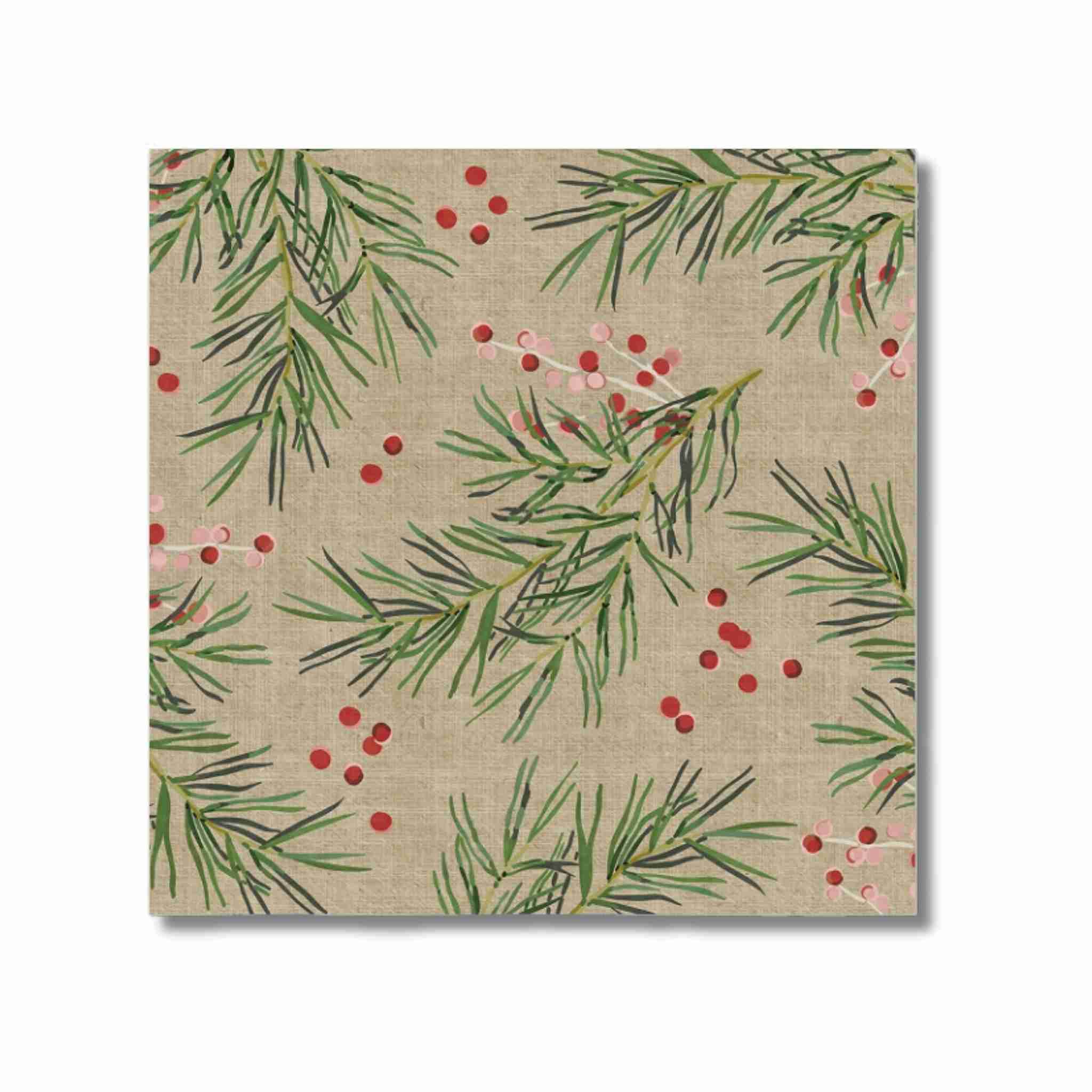 Twigs & Berries Organic Paper Napkins | Pack of 20