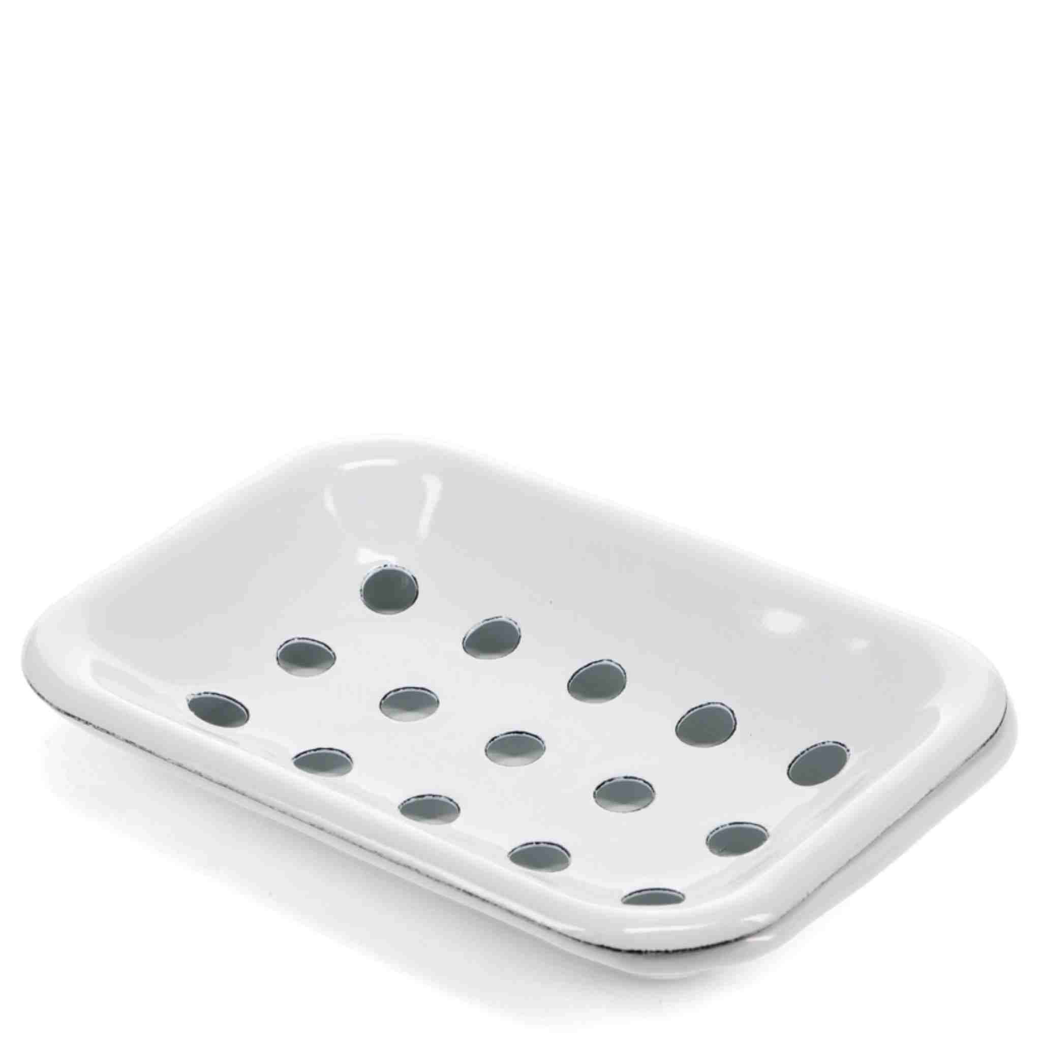 Two-Part Enamel Soap Dish