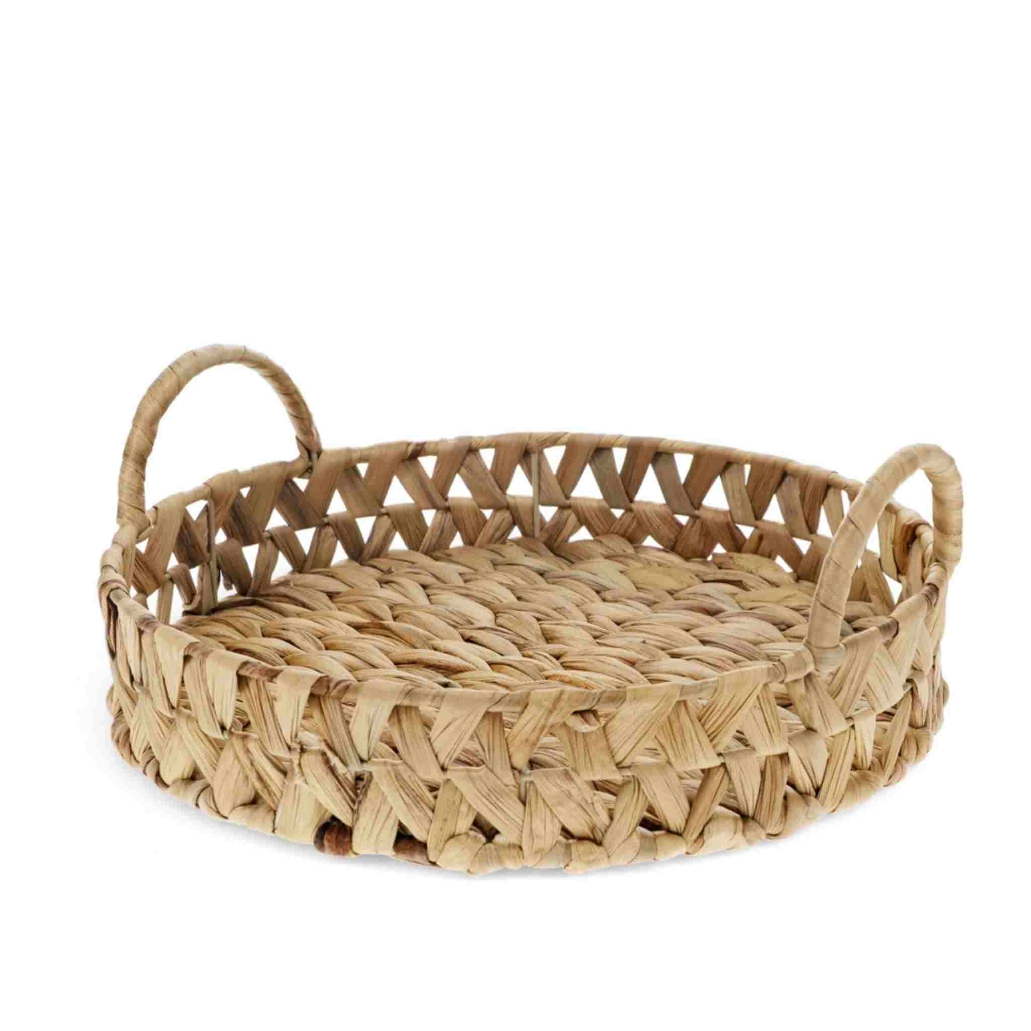 Water Hyacinth Tray w Handles