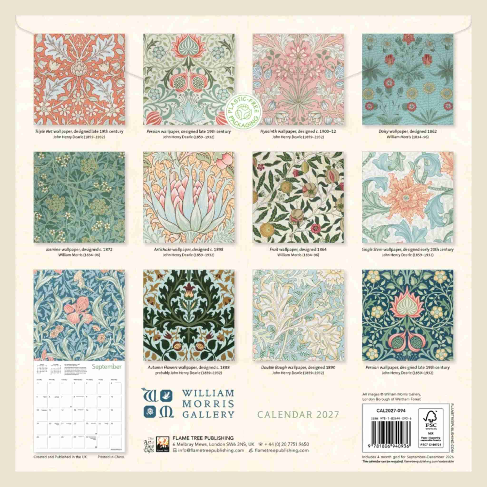 William Morris Gallery | Wall Calendar 2027