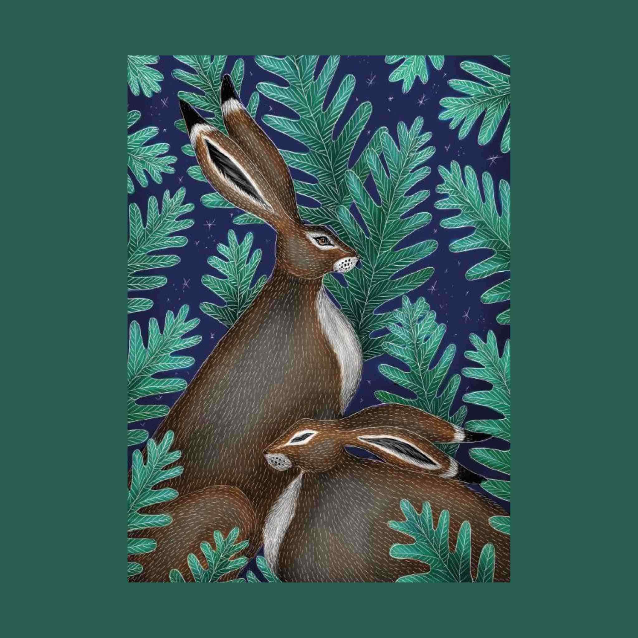 Winter Hares | Pack of 16 Christmas Cards