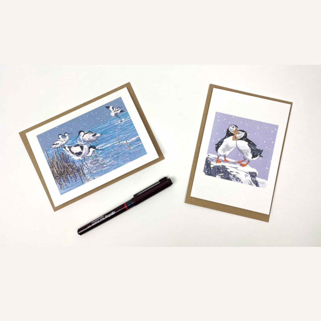 Snowy Puffins & Winter Avocets