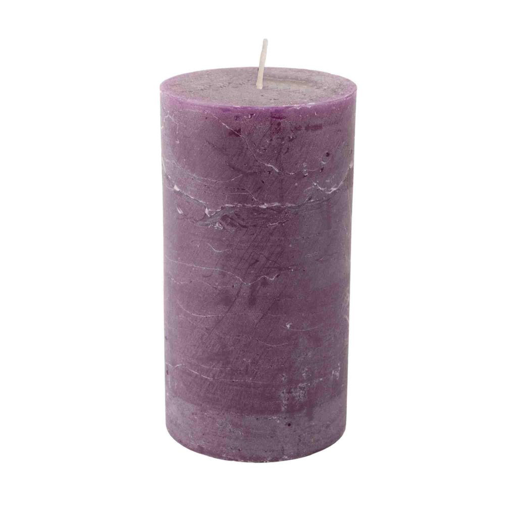 Amethyst Rustic Pillar Candle