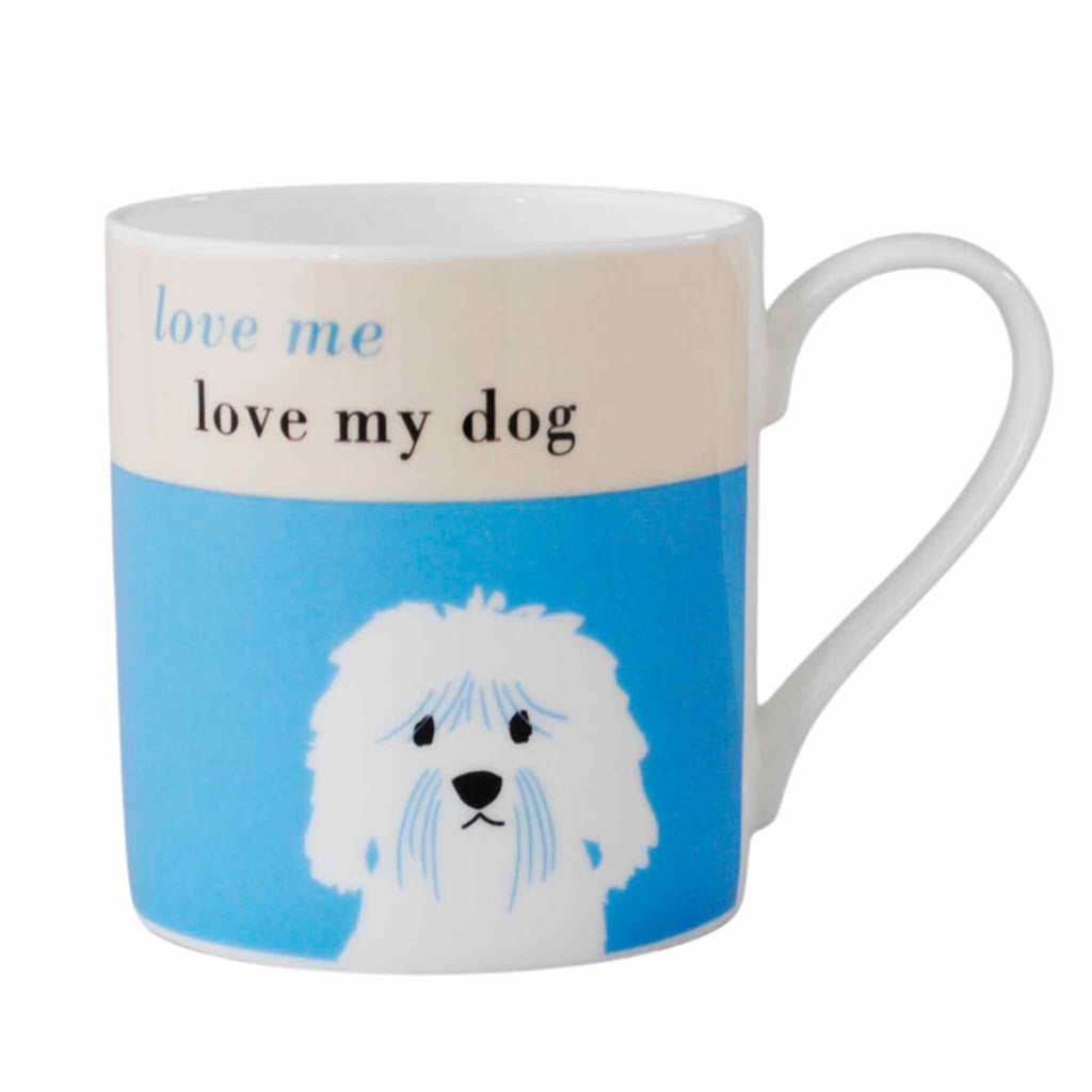 Love me Love my dog Mug | Blue Cockapoo Cavapoo