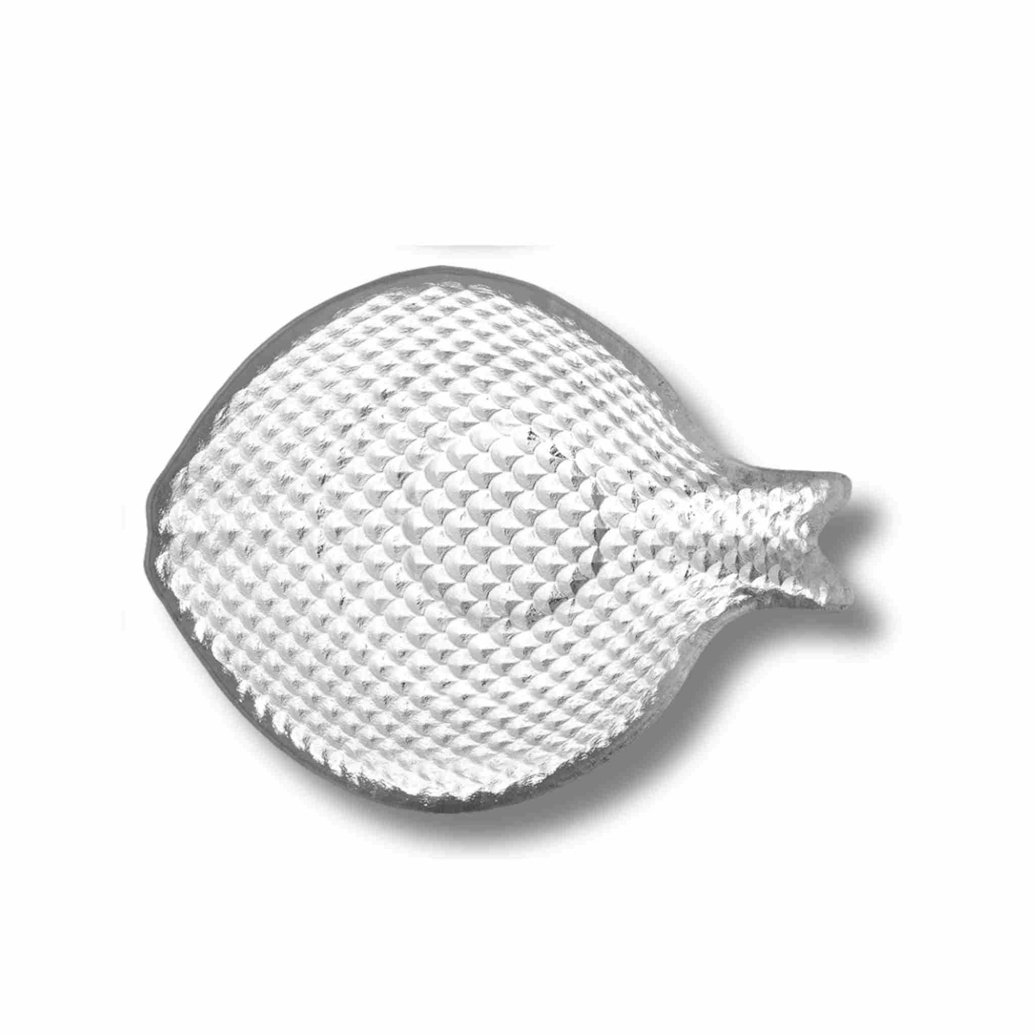 Fish Shaped Glass Serving Bowl