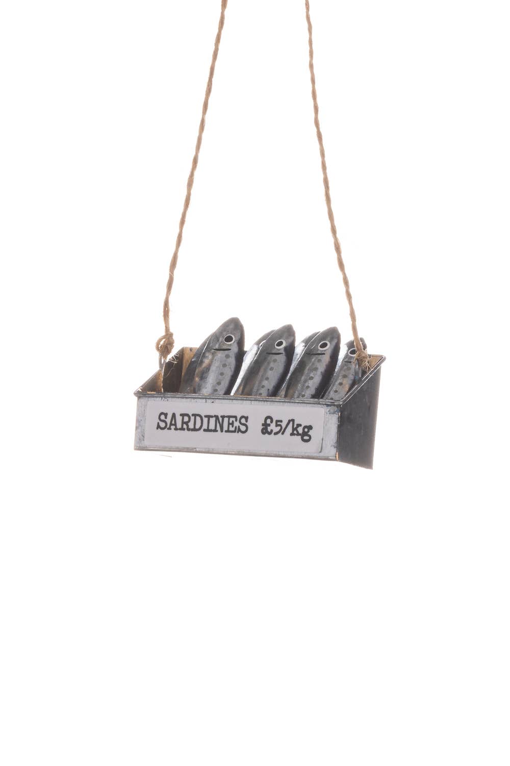 Hanging Crate of Sardines