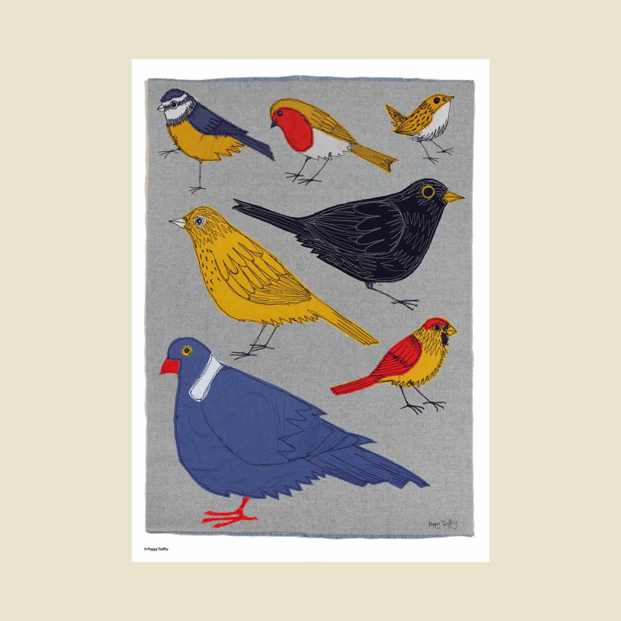 Garden Birds | A3 Print