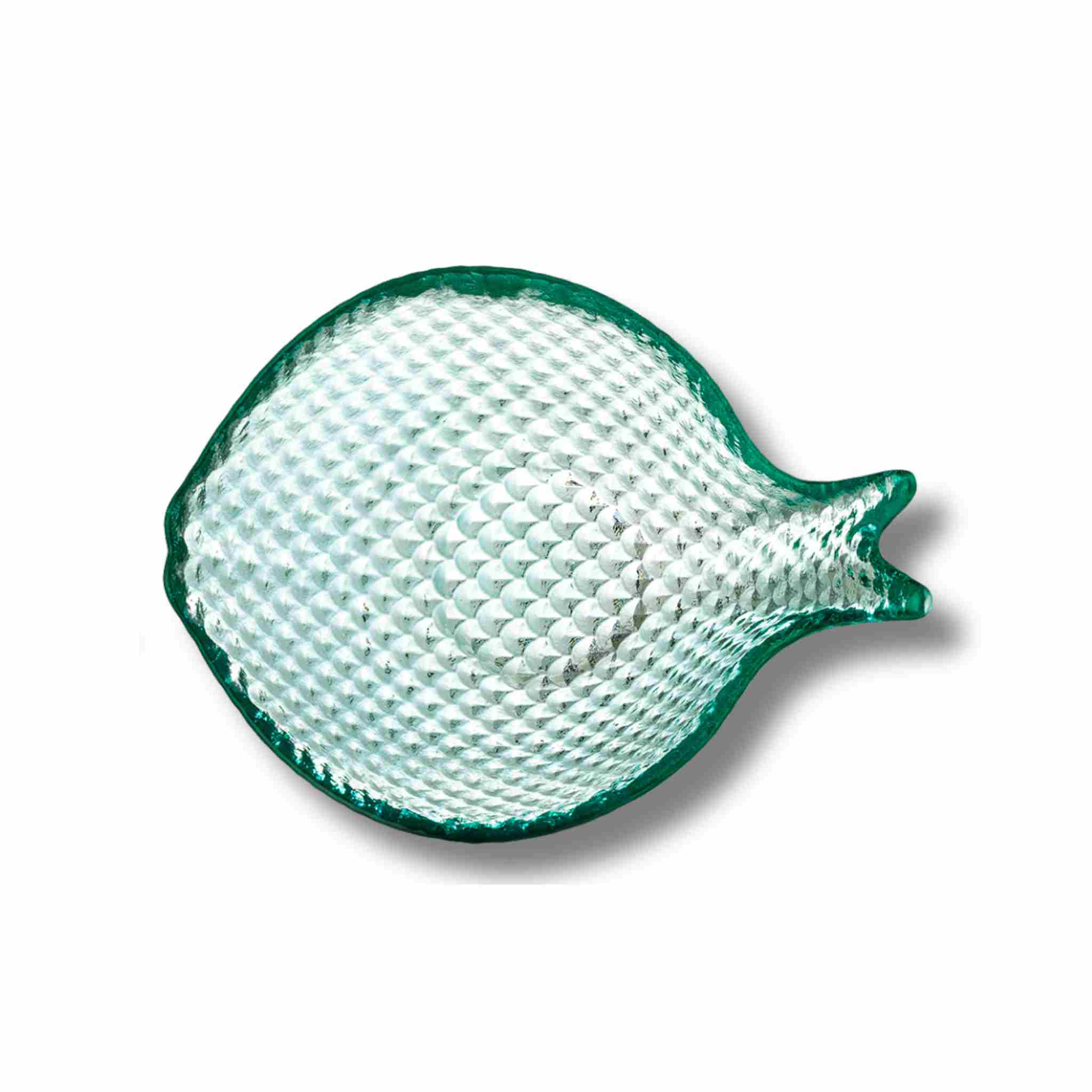 Fish Shaped Glass Serving Bowl
