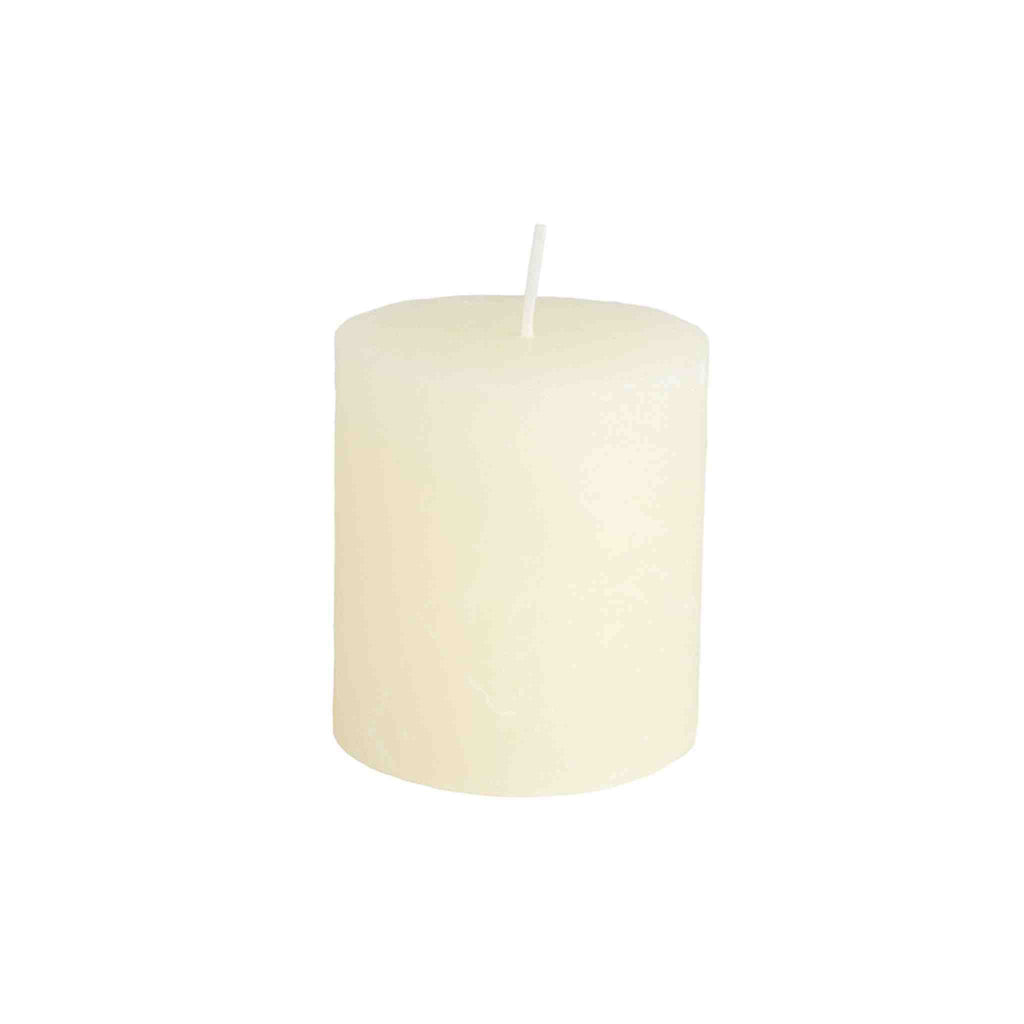 Ivory Rustic Pillar Candle